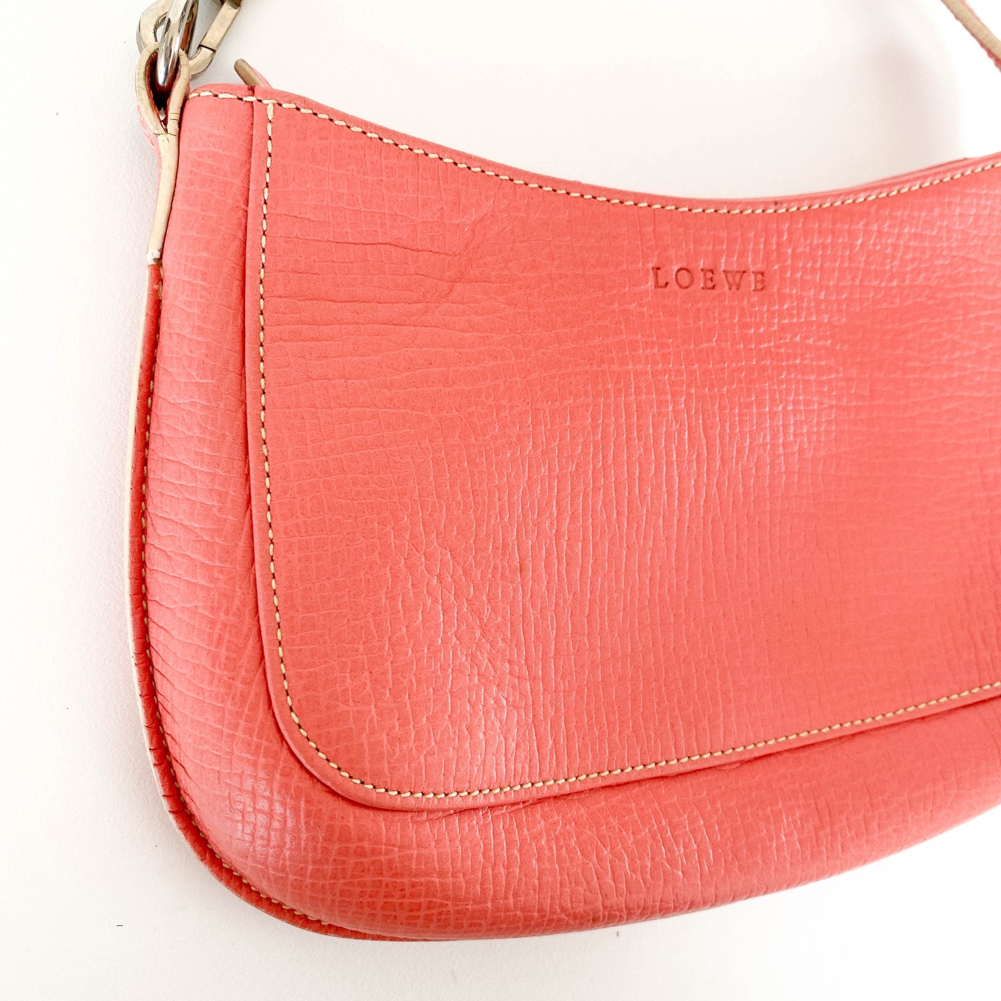 LOEWE Salmon Pink Leather Mini Shoulder Bag, in , Sold by HIVE PRELOVED - Shoulder Bags, ,