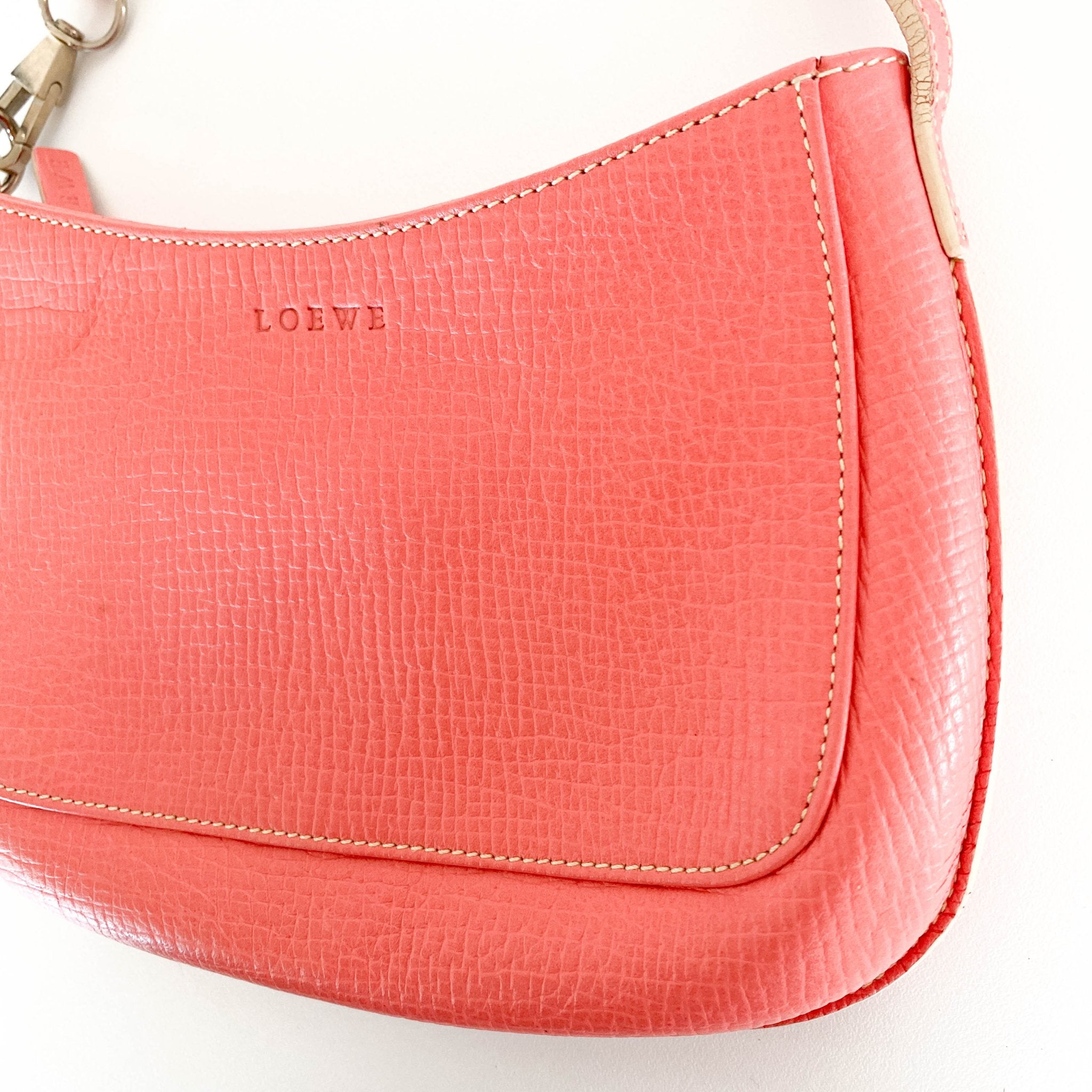LOEWE Salmon Pink Leather Mini Shoulder Bag, in , Sold by HIVE PRELOVED - Shoulder Bags, ,