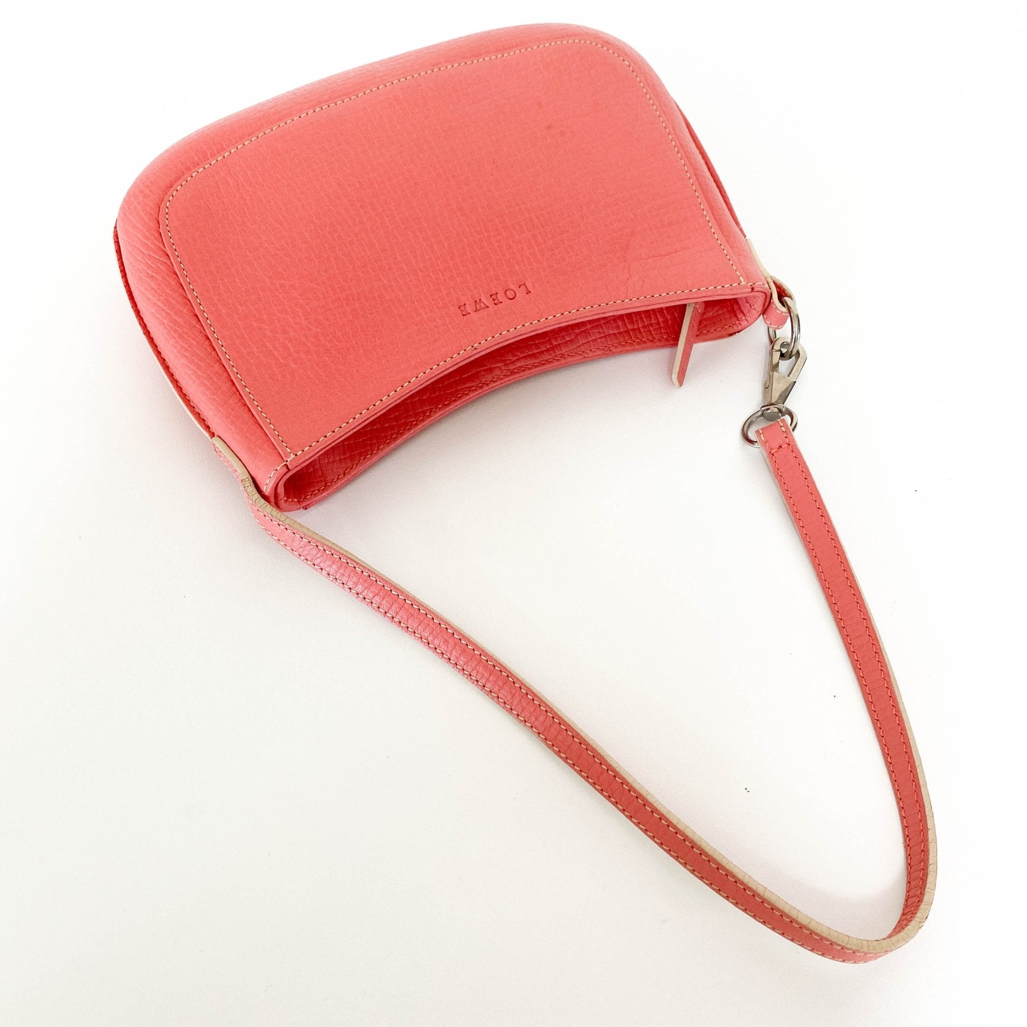 LOEWE Salmon Pink Leather Mini Shoulder Bag, in , Sold by HIVE PRELOVED - Shoulder Bags, ,