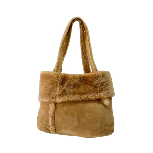 LOEWE Sheep Fur Top Handle Shoulder Bag, in , Sold by HIVE PRELOVED - Shoulder Bags, ,