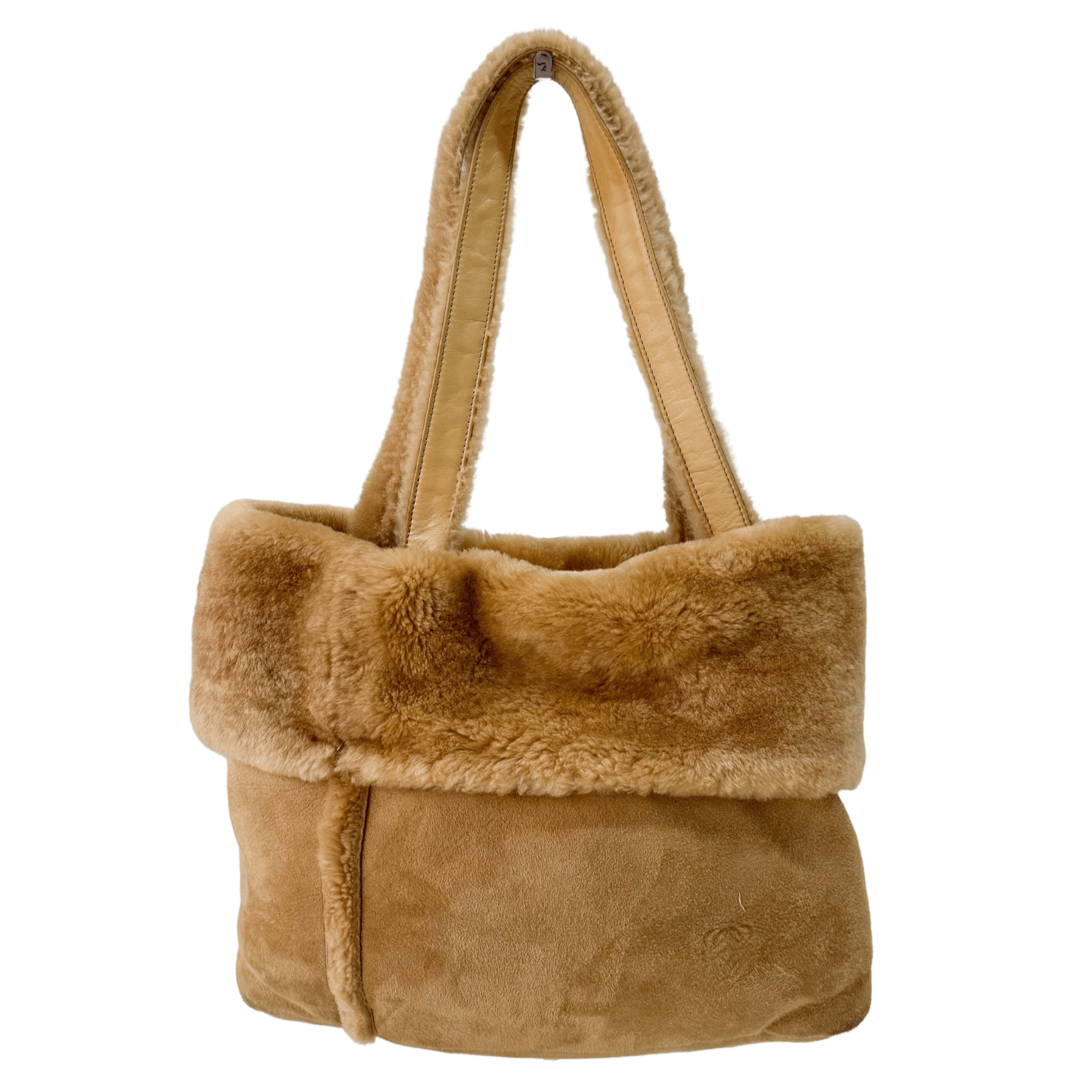 LOEWE Sheep Fur Top Handle Shoulder Bag, in , Sold by HIVE PRELOVED - Shoulder Bags, ,