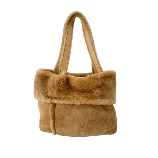 LOEWE Sheep Fur Top Handle Shoulder Bag, in , Sold by HIVE PRELOVED - Shoulder Bags, ,