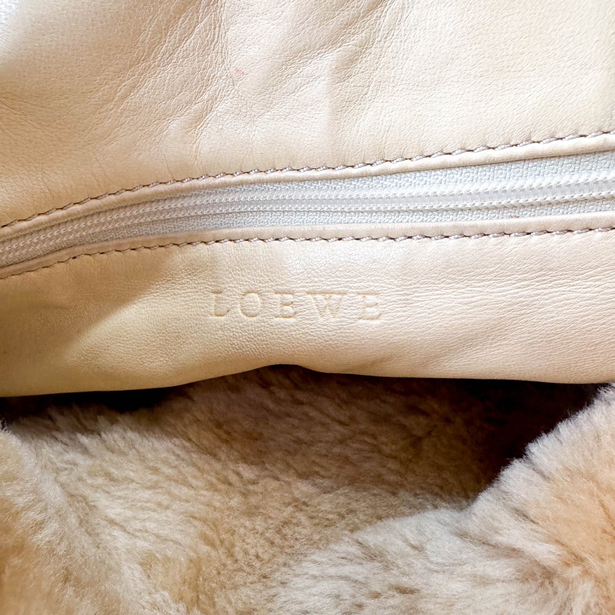 LOEWE Sheep Fur Top Handle Shoulder Bag, in , Sold by HIVE PRELOVED - Shoulder Bags, ,