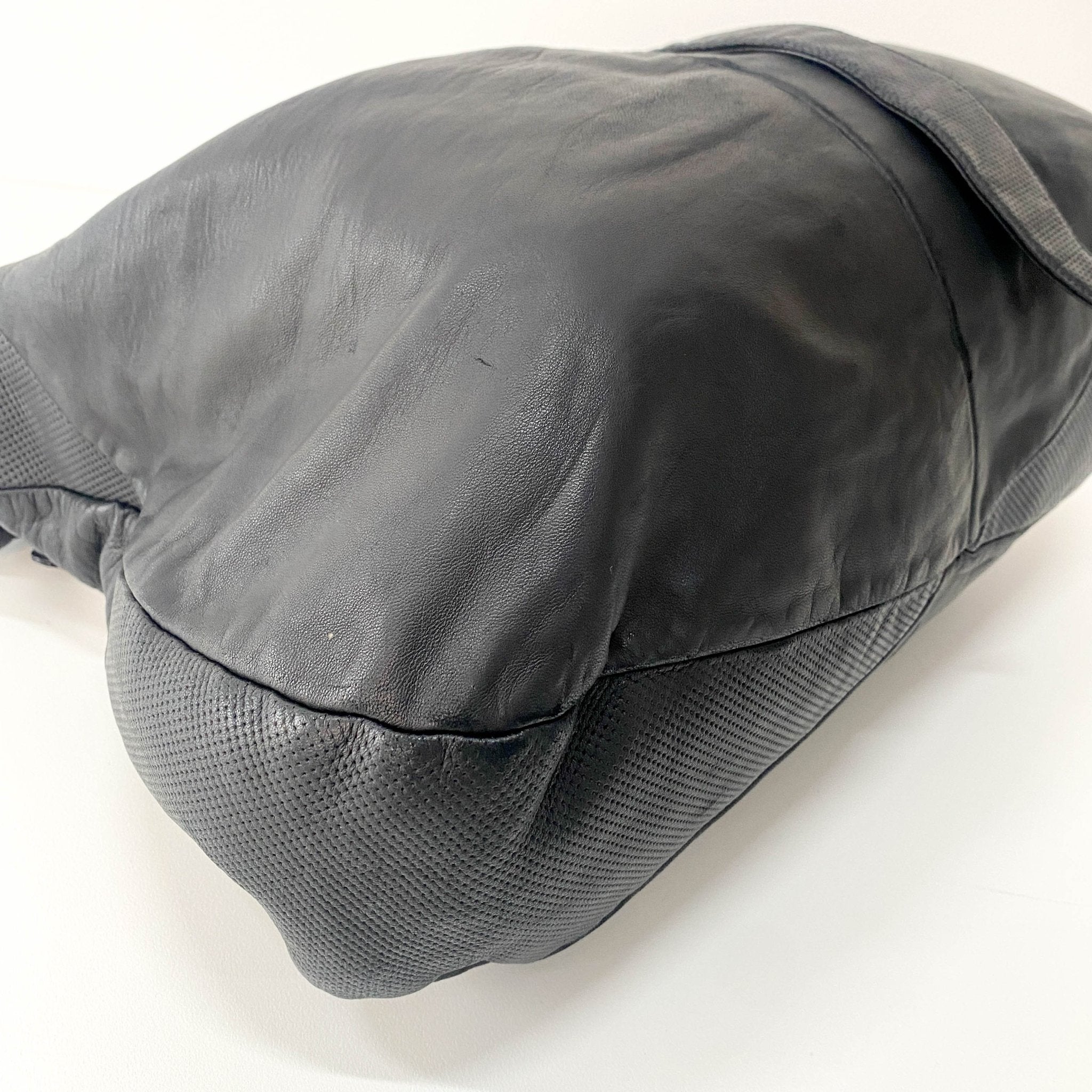 LOEWE Soft Black Leather Shoulder Bag with Trying Detail, in , Sold by HIVE PRELOVED - Shoulder Bags, ,