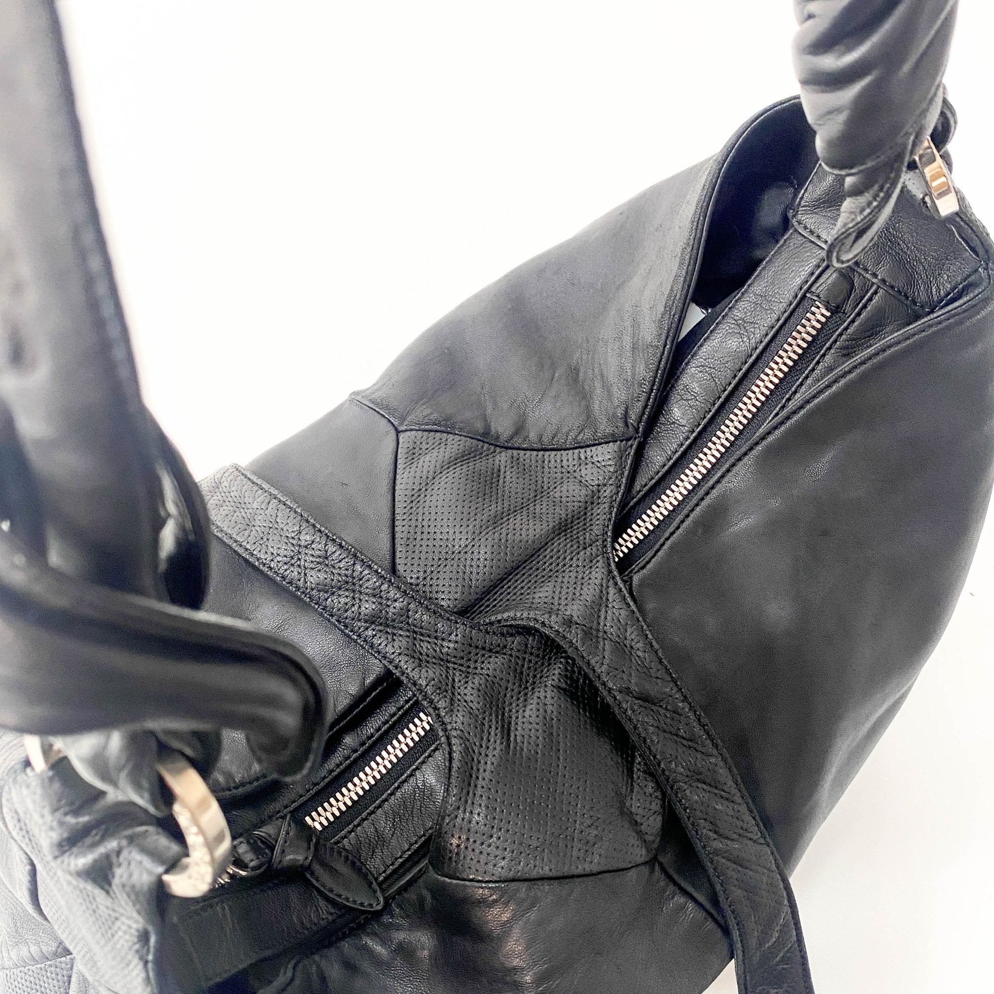 LOEWE Soft Black Leather Shoulder Bag with Trying Detail, in , Sold by HIVE PRELOVED - Shoulder Bags, ,