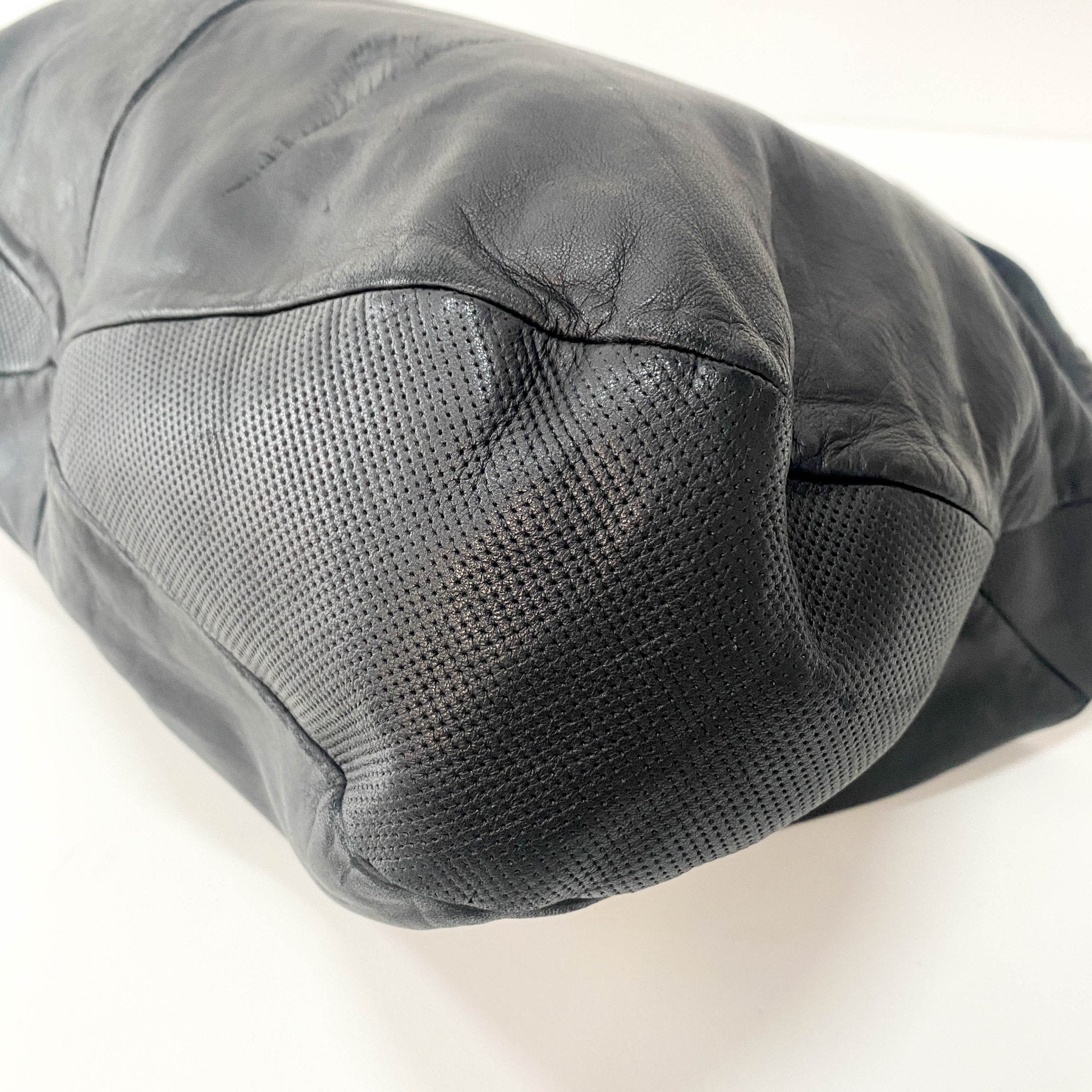 LOEWE Soft Black Leather Shoulder Bag with Trying Detail, in , Sold by HIVE PRELOVED - Shoulder Bags, ,