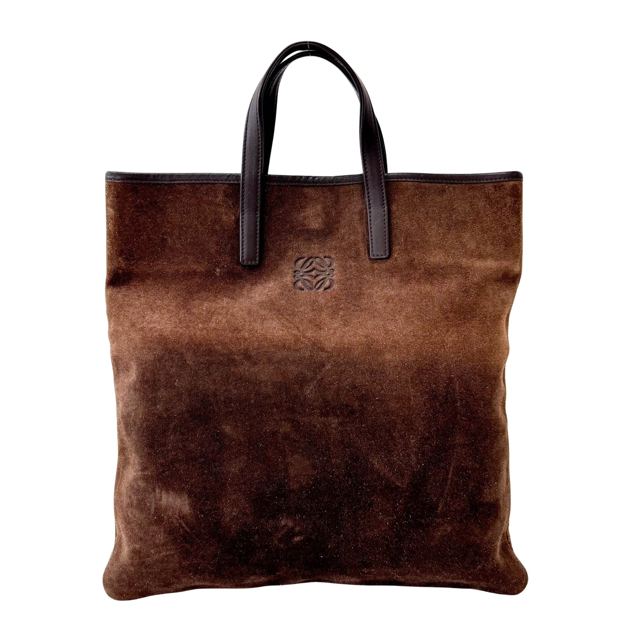 LOEWE Suede Brown Tote Handbag, in , Sold by HIVE PRELOVED - Handle Bags, ,