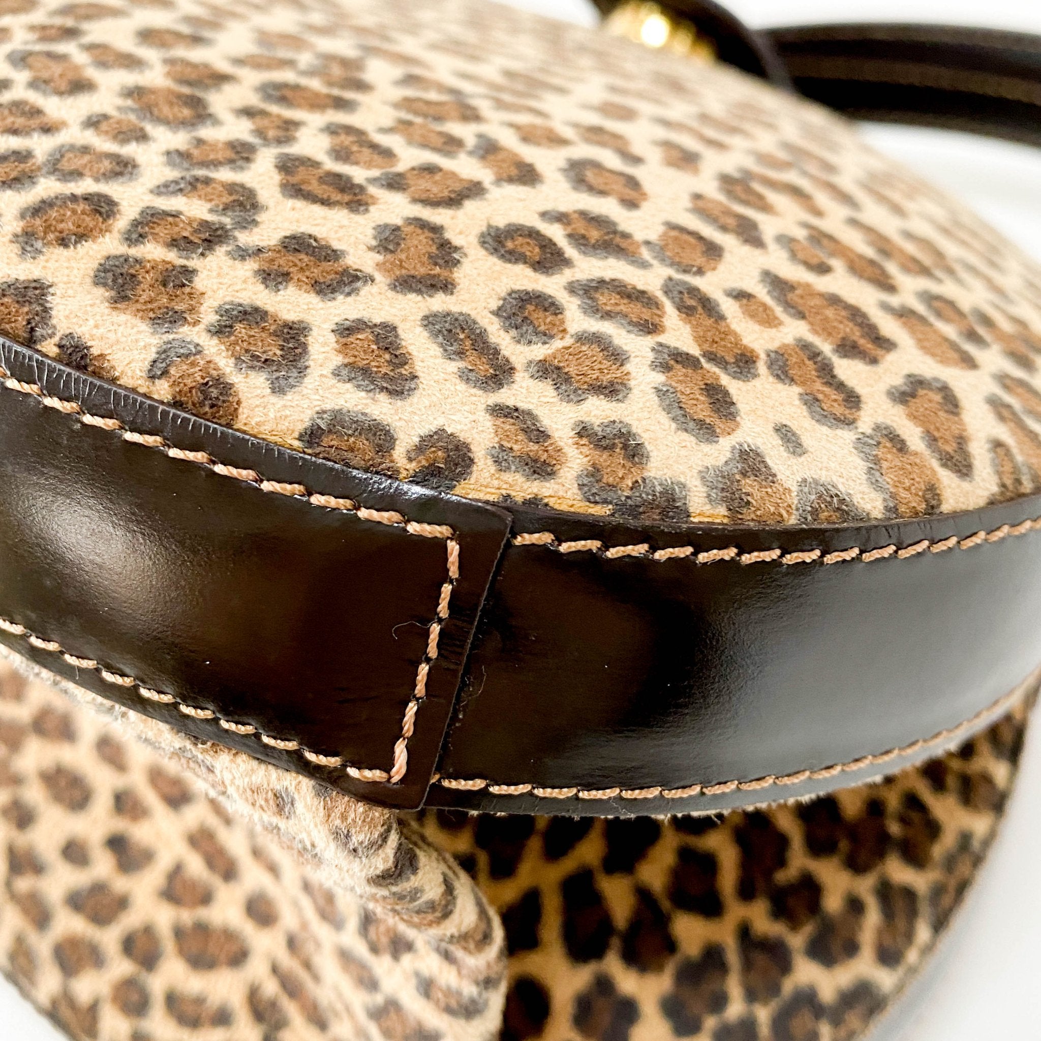 LOEWE Suede Leopard Print Handbag, in , Sold by HIVE PRELOVED - Handle Bags, ,