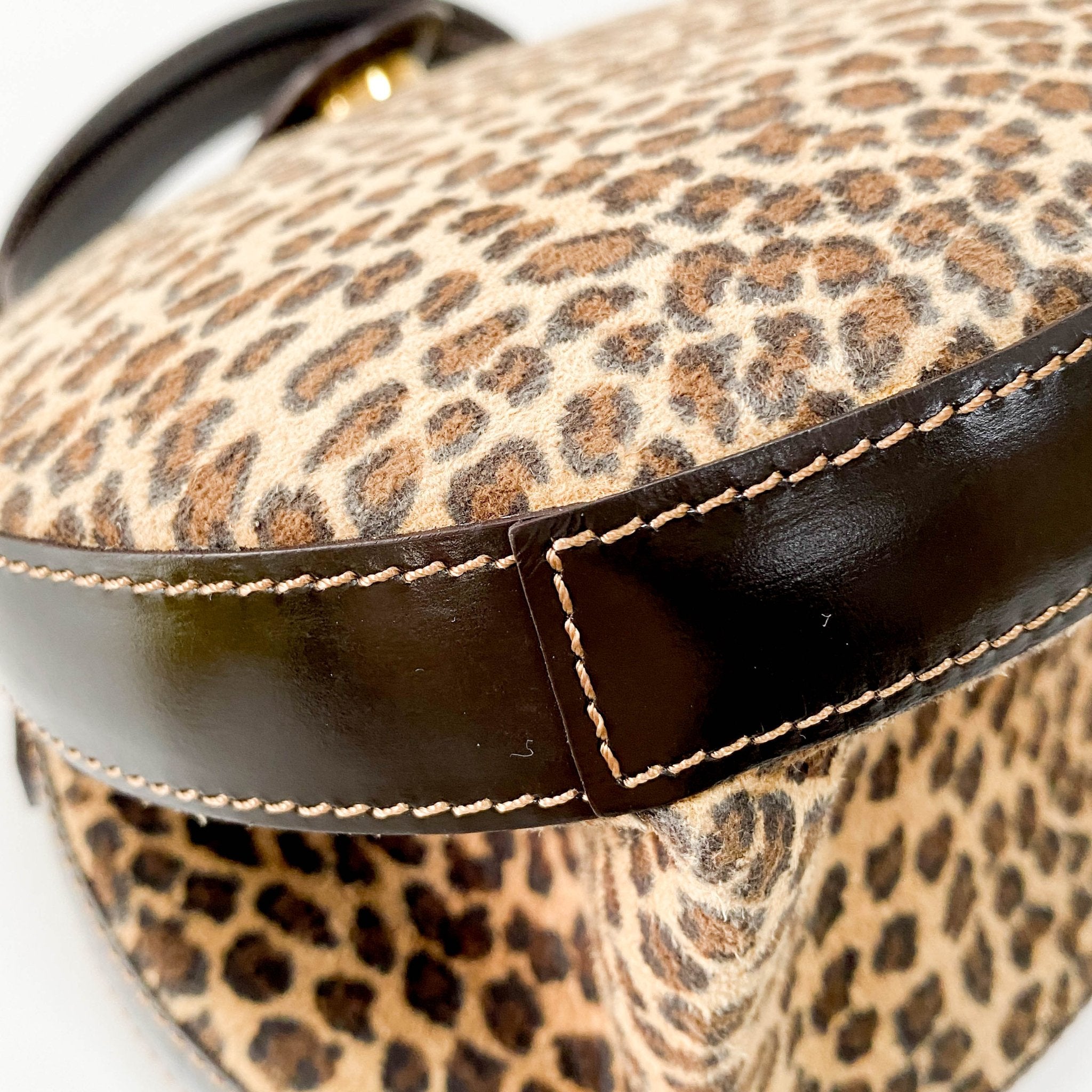 LOEWE Suede Leopard Print Handbag, in , Sold by HIVE PRELOVED - Handle Bags, ,