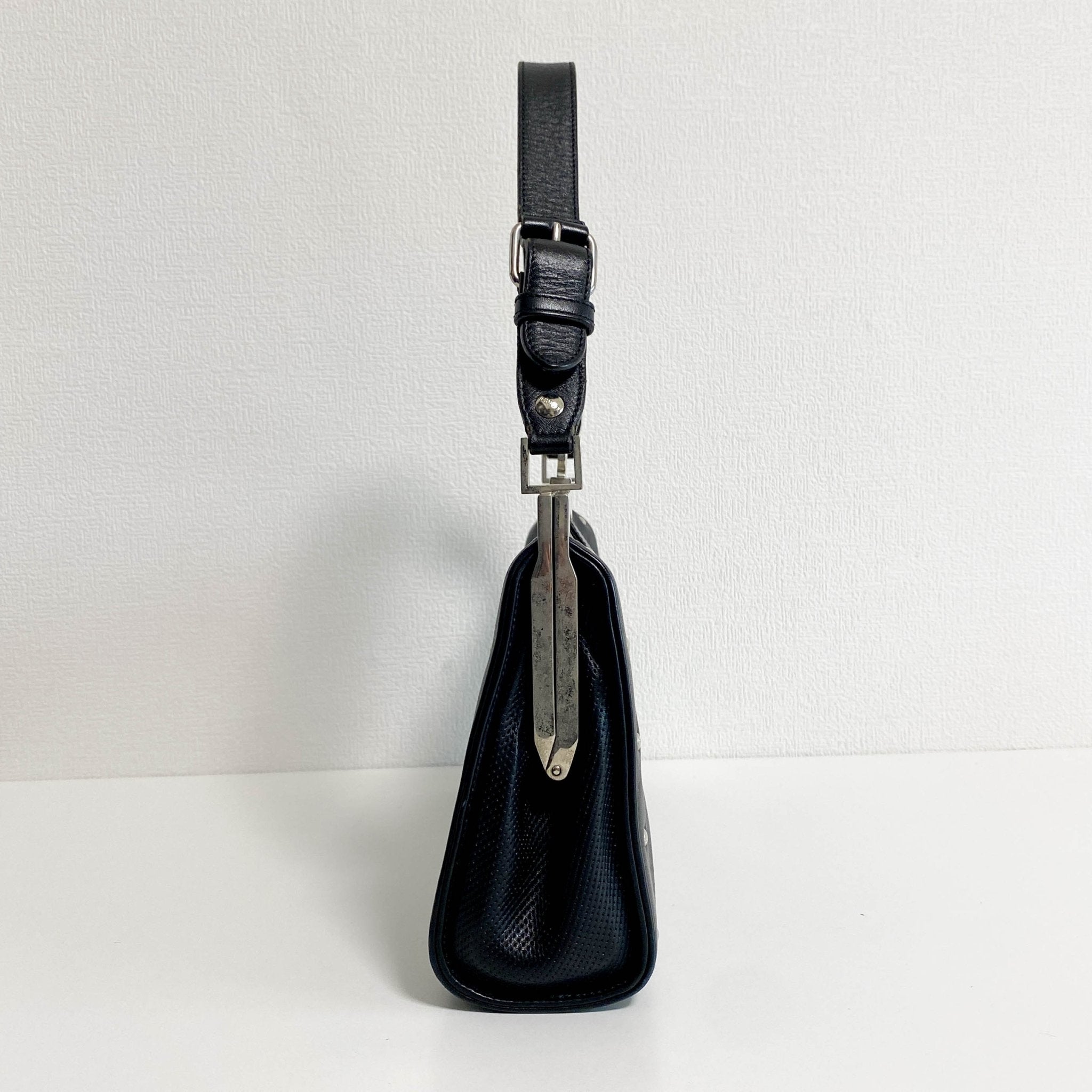 LOEWE Vintage Black Leather Shoulder Bag, in , Sold by HIVE PRELOVED - Shoulder Bags, ,