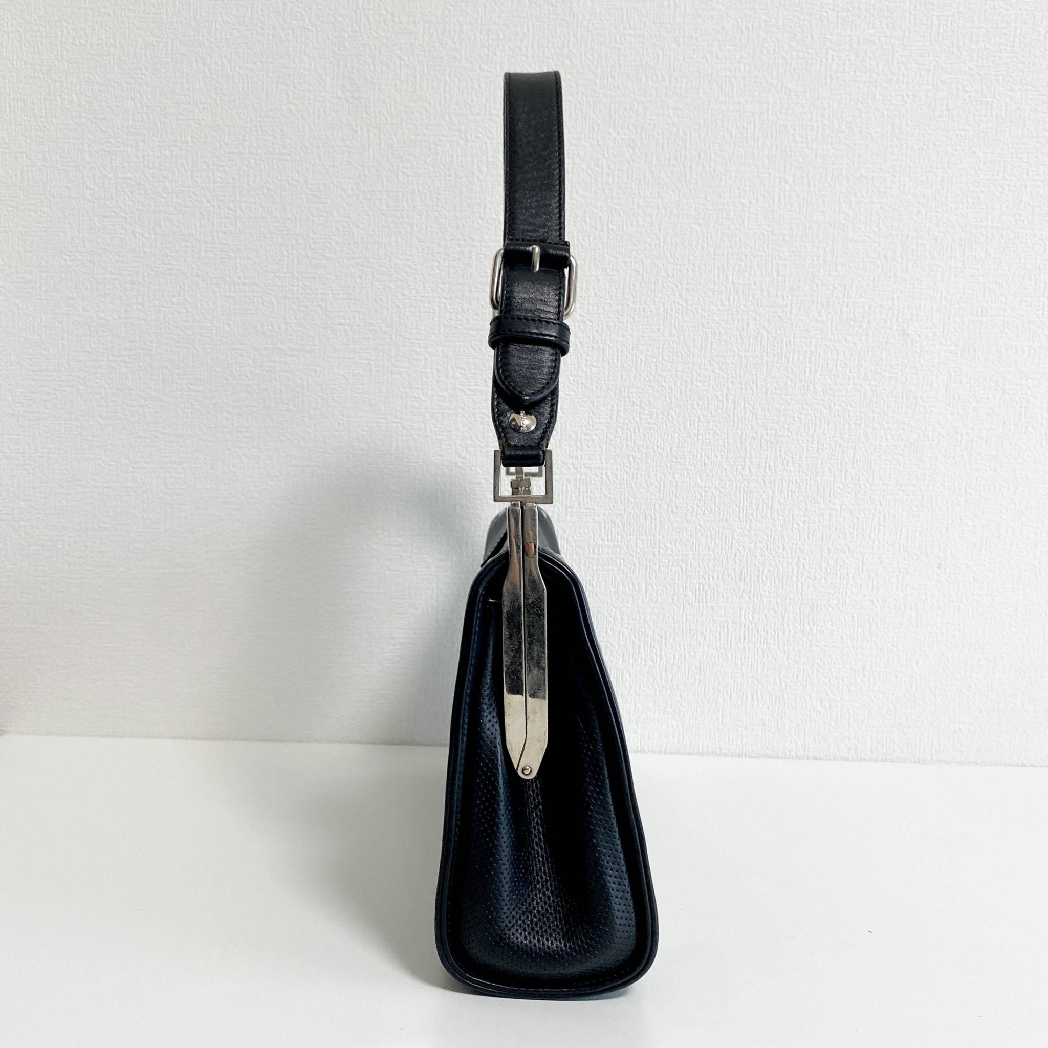 LOEWE Vintage Black Leather Shoulder Bag, in , Sold by HIVE PRELOVED - Shoulder Bags, ,