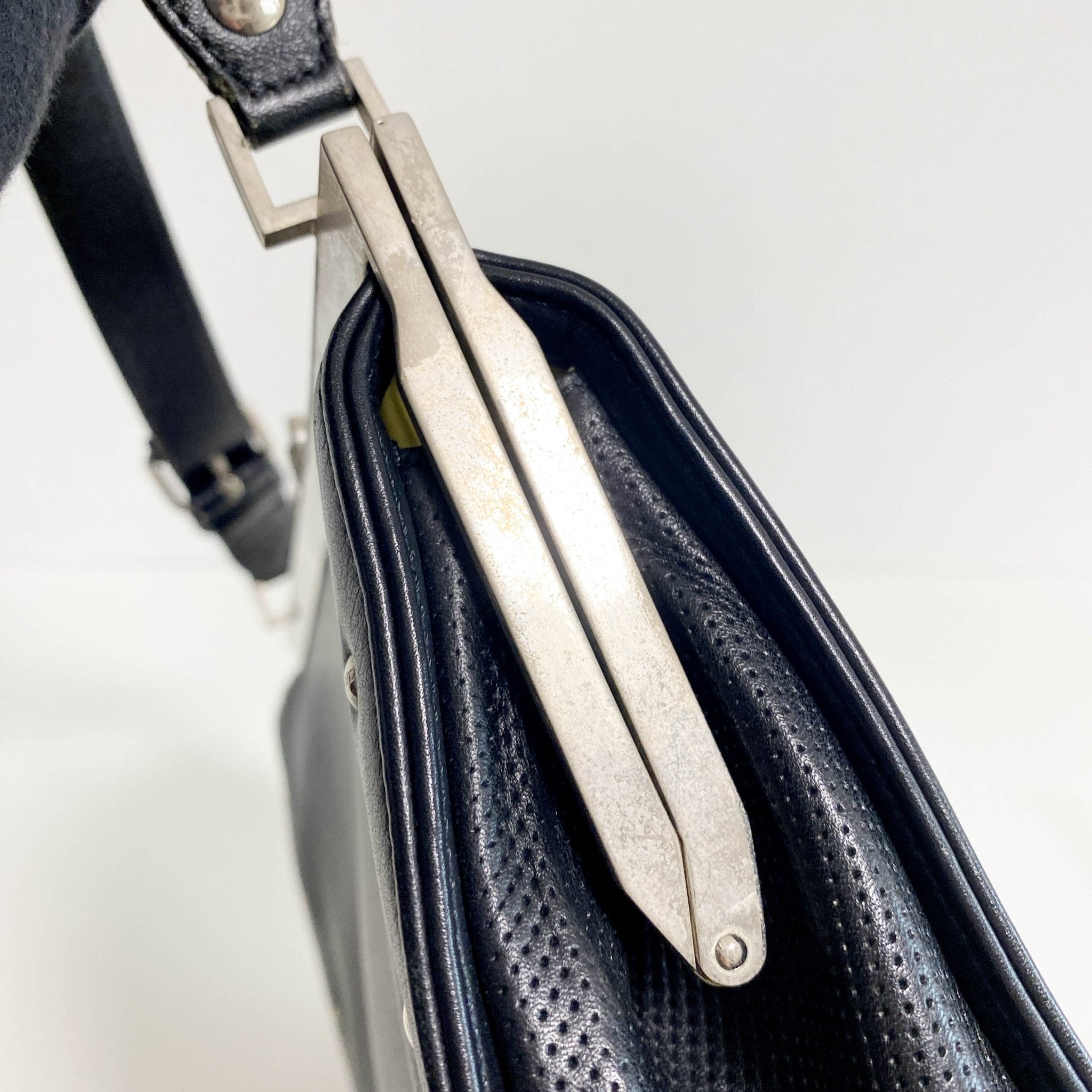 LOEWE Vintage Black Leather Shoulder Bag, in , Sold by HIVE PRELOVED - Shoulder Bags, ,