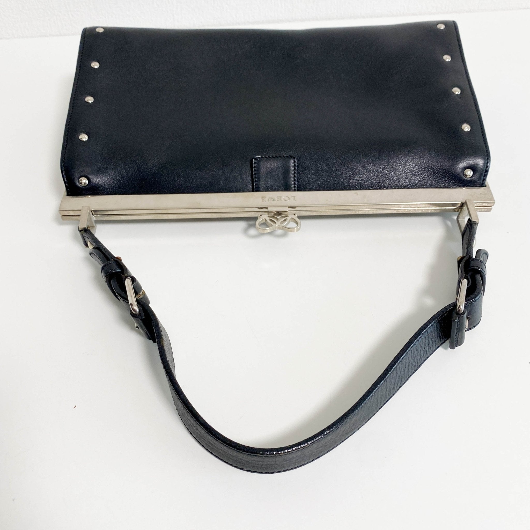 LOEWE Vintage Black Leather Shoulder Bag, in , Sold by HIVE PRELOVED - Shoulder Bags, ,