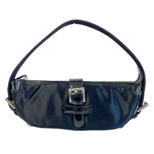 LOEWE Vintage Black Satin Shoulder Bag, in , Sold by HIVE PRELOVED - Shoulder Bags, ,
