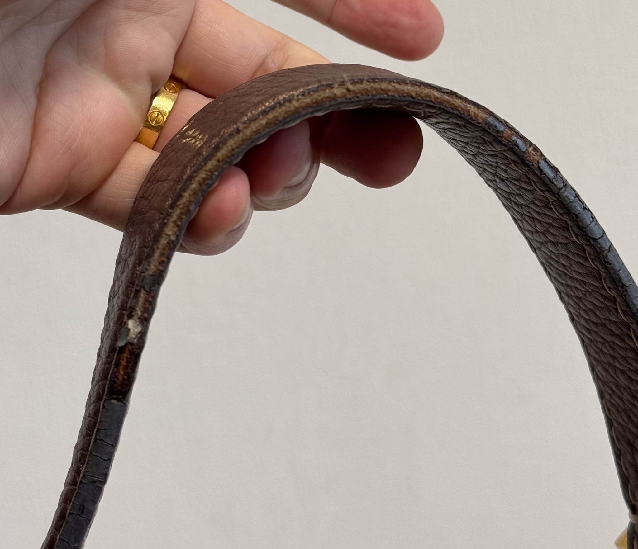 LOEWE Vintage Hobo Bronze Leather Canvas Shoulder Bag, in , Sold by HIVE PRELOVED - Shoulder Bags, ,