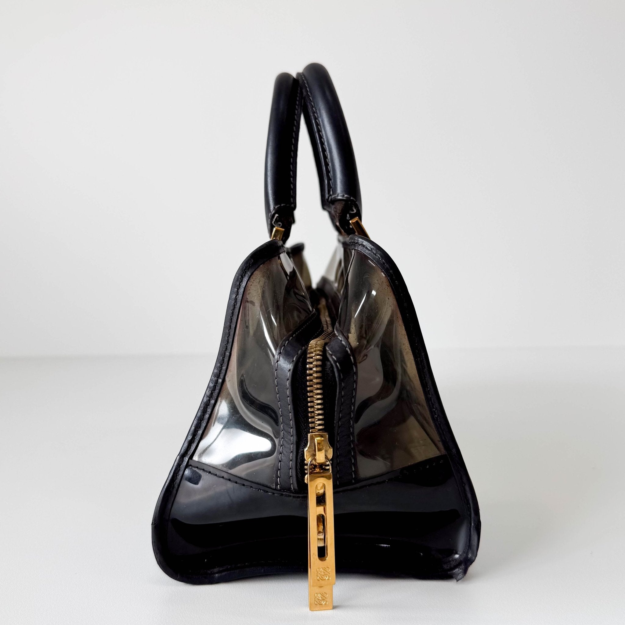 LOEWE Vinyl Black Amazona Bag, in , Sold by HIVE PRELOVED - Handle Bags, ,