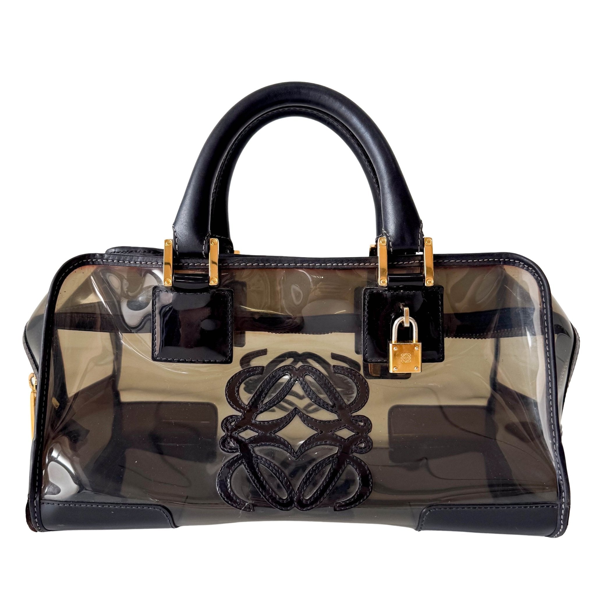 LOEWE Vinyl Black Amazona Bag, in , Sold by HIVE PRELOVED - Handle Bags, ,