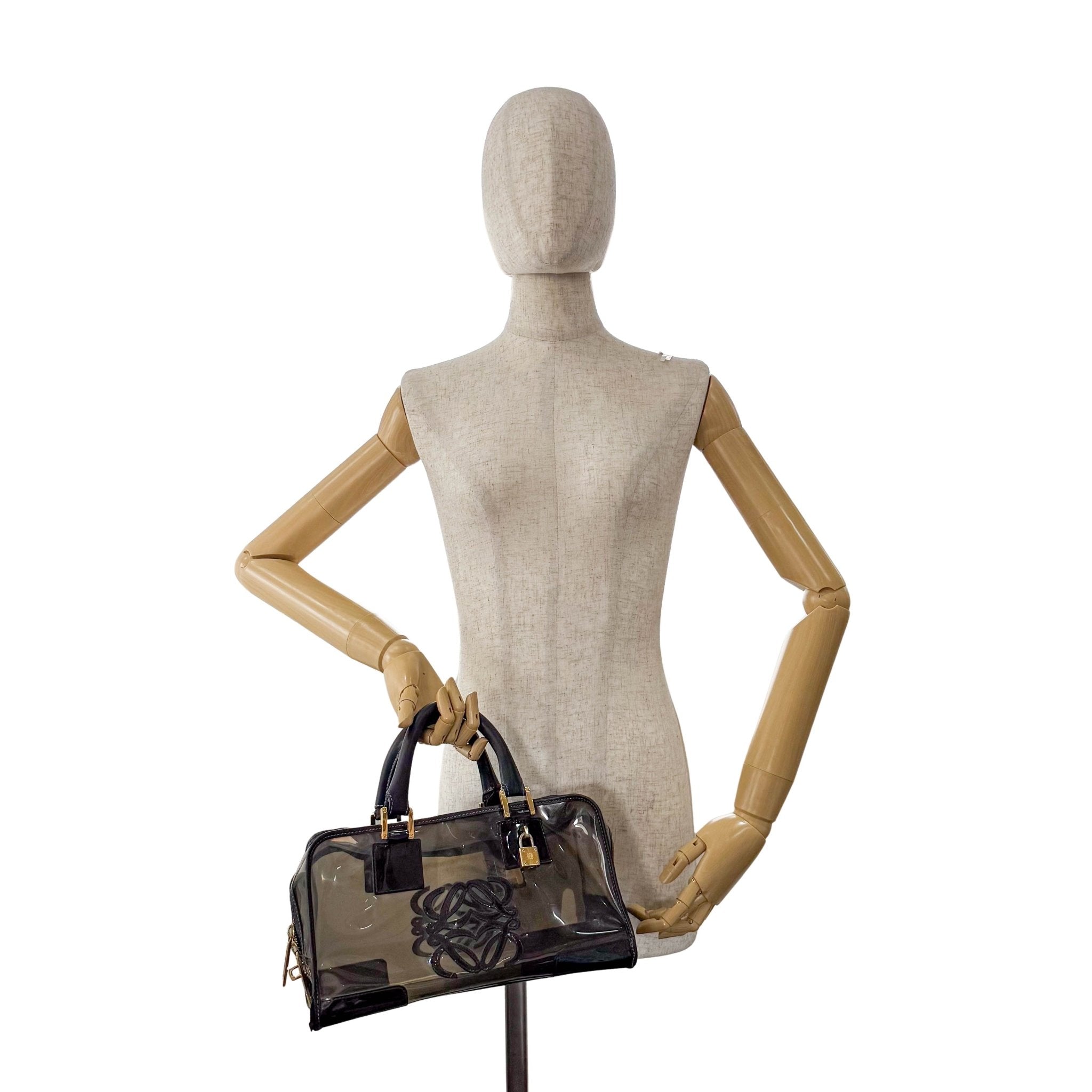 LOEWE Vinyl Black Amazona Bag, in , Sold by HIVE PRELOVED - Handle Bags, ,