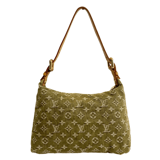 LOUIS VUITTON Baggy Green Denim Monogram PM Bag, in , Sold by HIVE PRELOVED - Shoulder Bags, ,