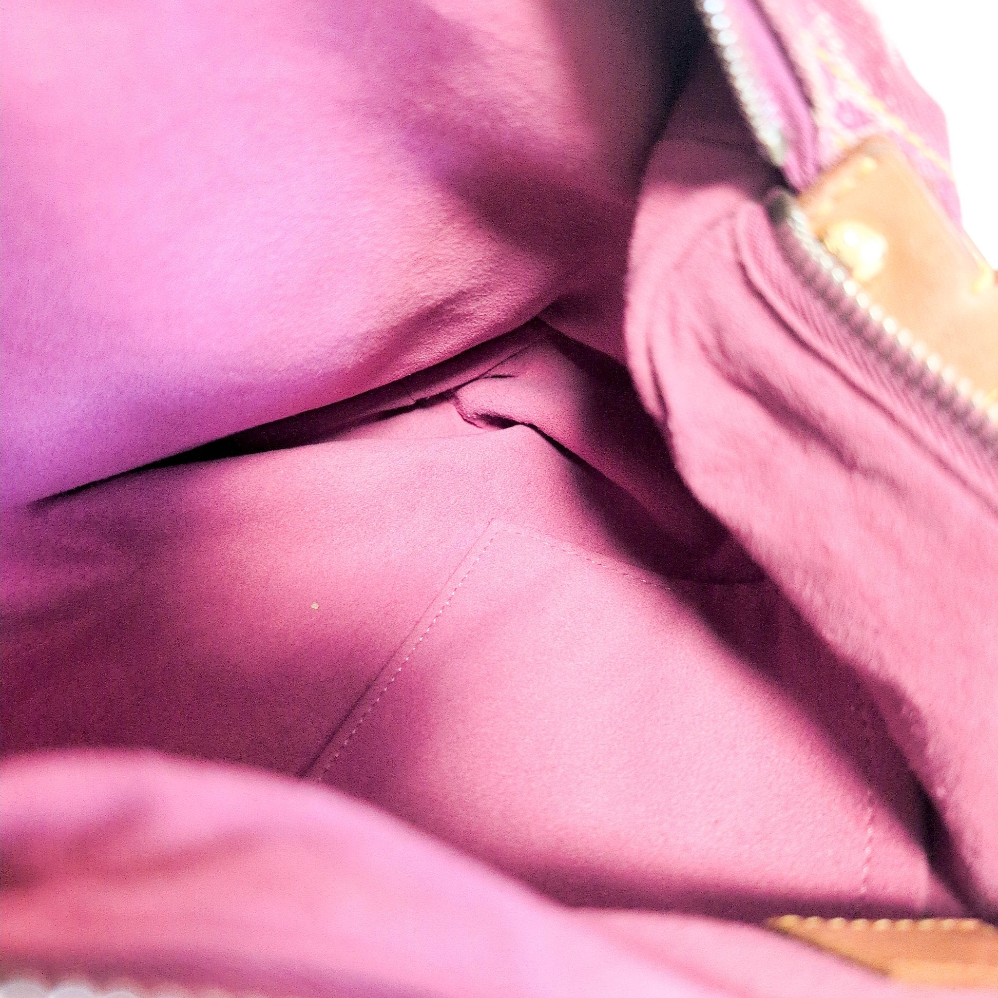 LOUIS VUITTON Baggy Pink Monogram Denim Shoulder Bag Fuchsia, in , Sold by HIVE PRELOVED - Crossbody bags, Shoulder Bags,