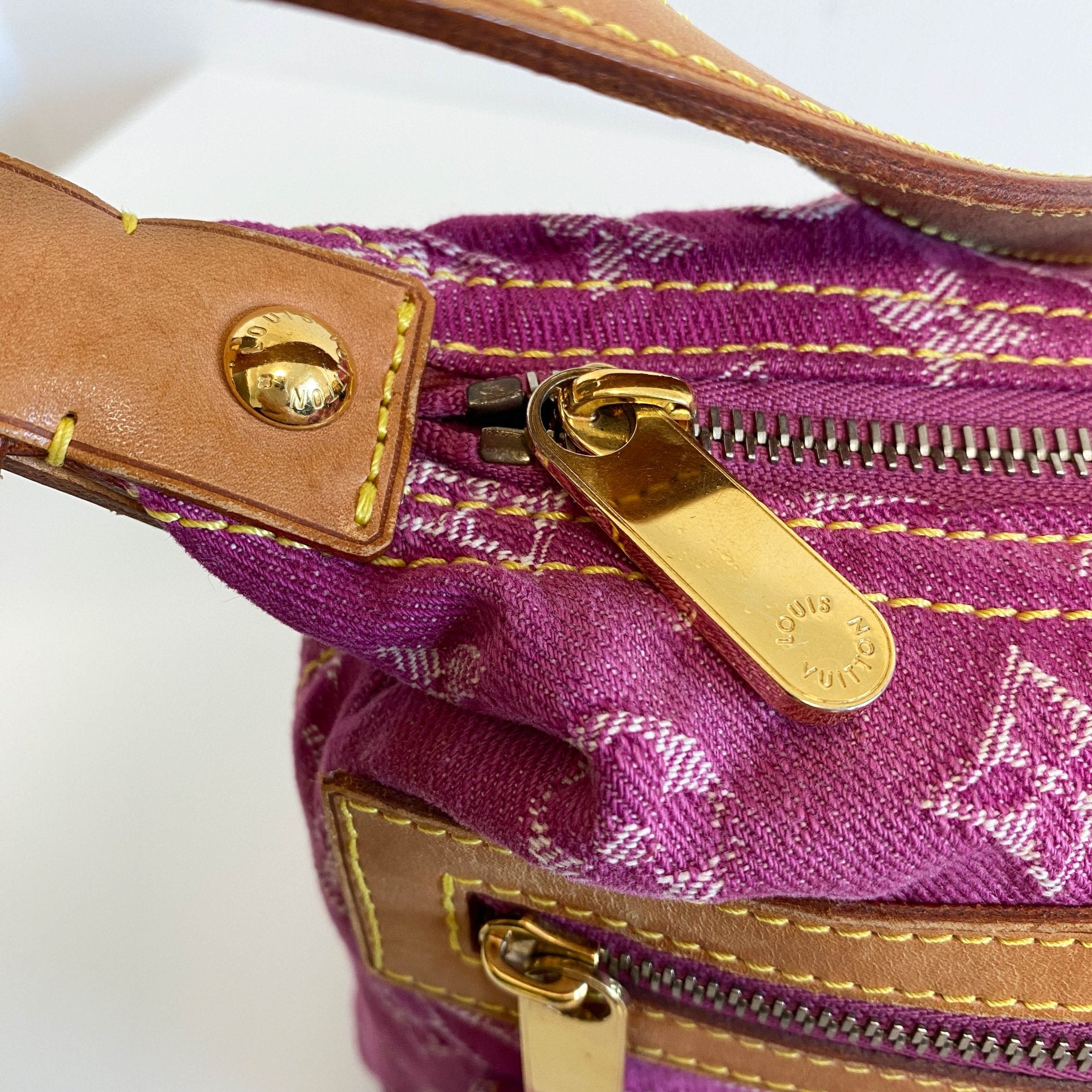 LOUIS VUITTON Baggy PM Monogram Pink Denim Shoulder Bag, in , Sold by HIVE PRELOVED - Shoulder Bags, ,