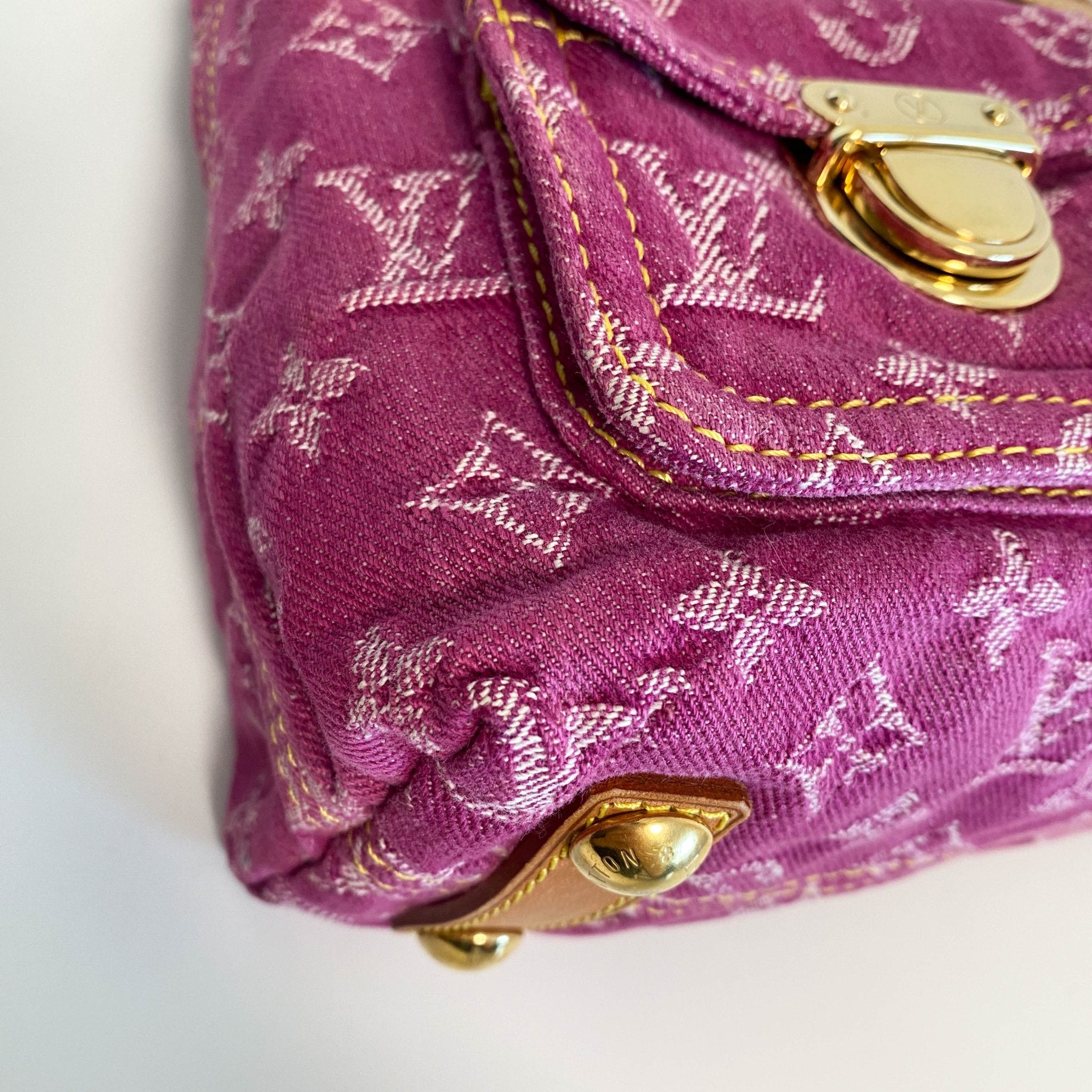 LOUIS VUITTON Baggy PM Monogram Pink Denim Shoulder Bag, in , Sold by HIVE PRELOVED - Shoulder Bags, ,