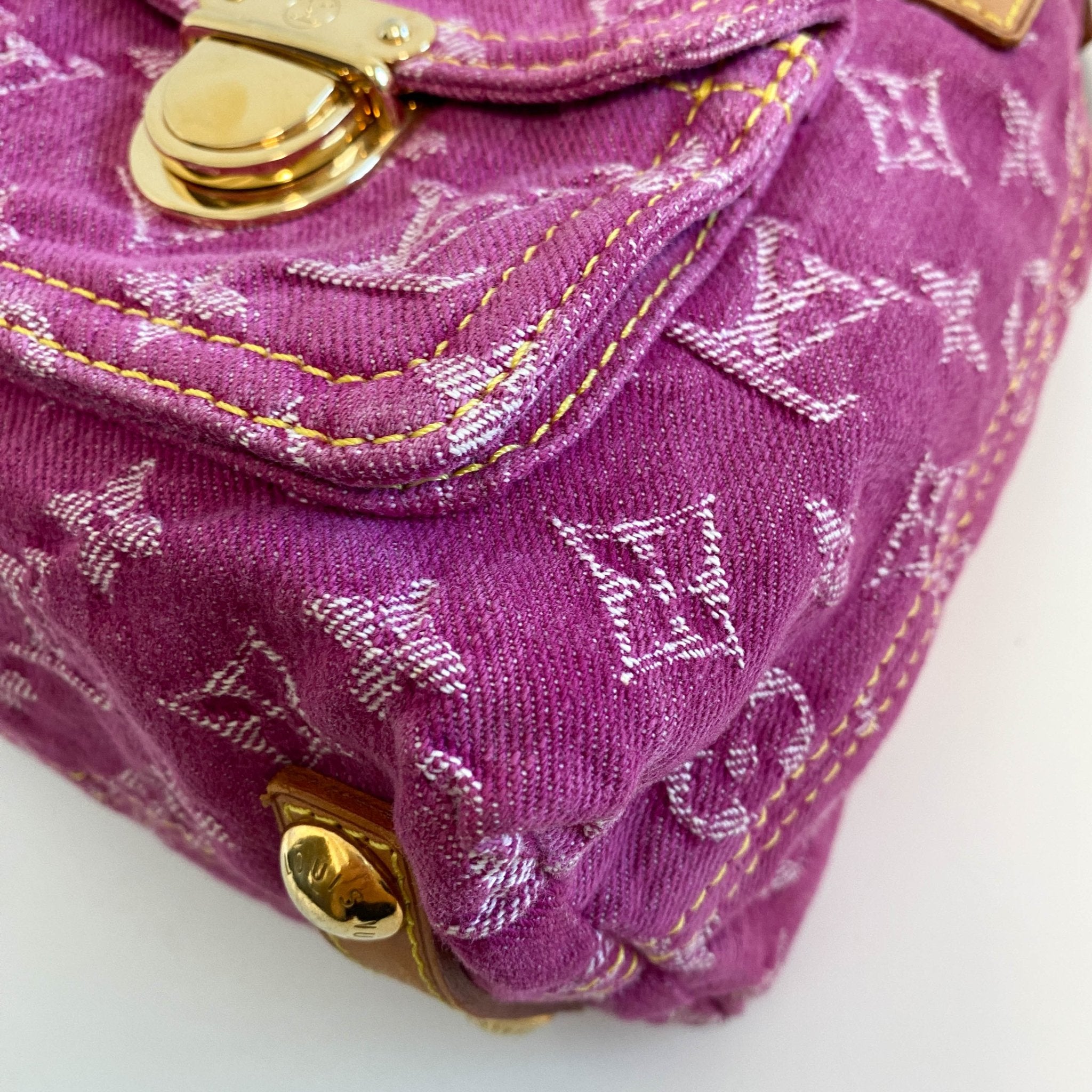 LOUIS VUITTON Baggy PM Monogram Pink Denim Shoulder Bag, in , Sold by HIVE PRELOVED - Shoulder Bags, ,