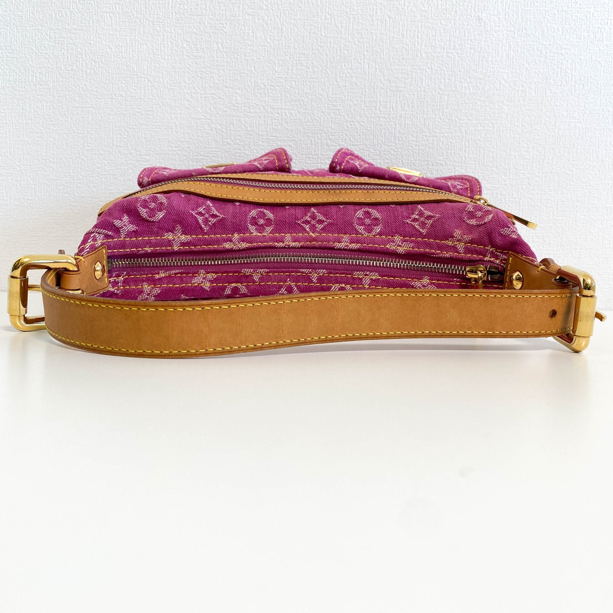 LOUIS VUITTON Baggy PM Monogram Pink Denim Shoulder Bag, in , Sold by HIVE PRELOVED - Shoulder Bags, ,