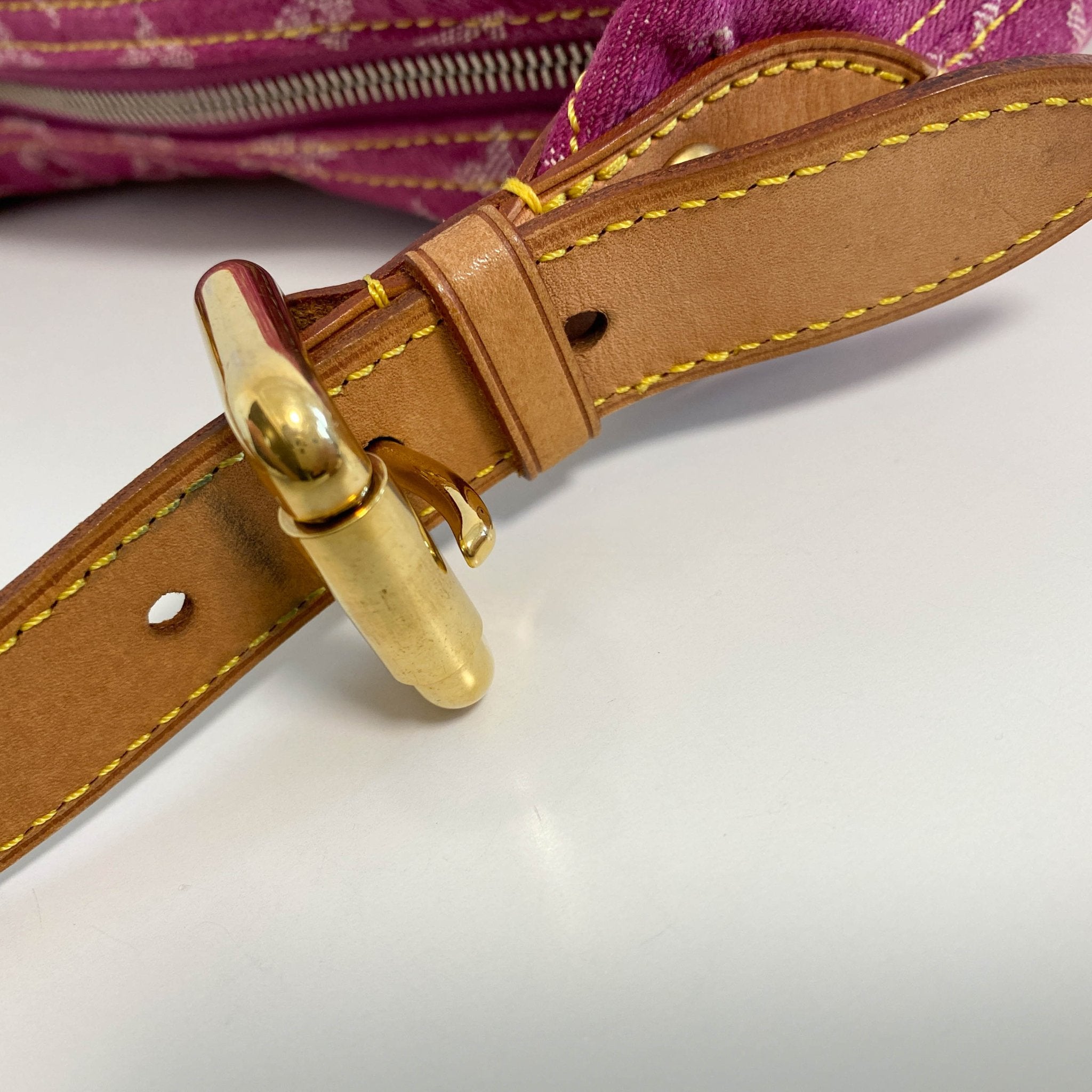 LOUIS VUITTON Baggy PM Monogram Pink Denim Shoulder Bag, in , Sold by HIVE PRELOVED - Shoulder Bags, ,