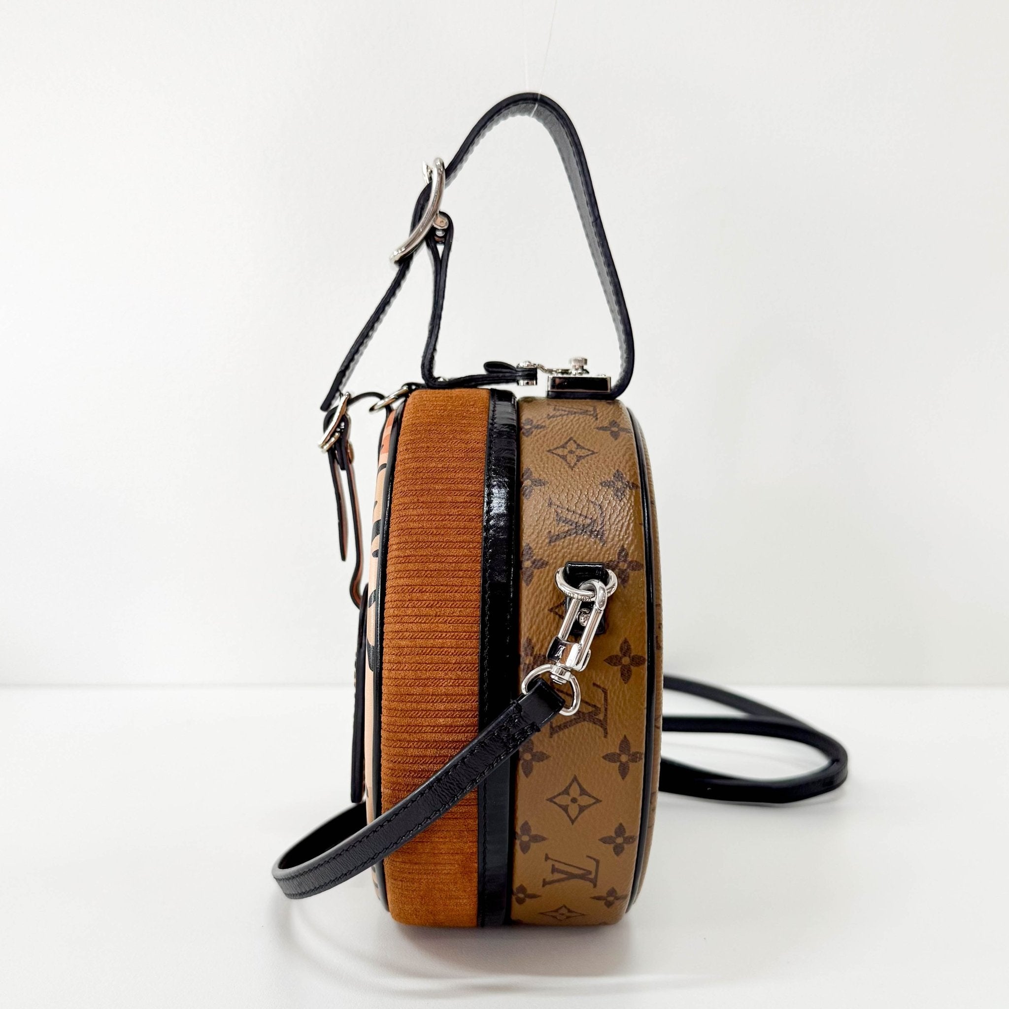 LOUIS VUITTON Brown Mini Monogram & Leopard Print LV Shoulder Bag, in , Sold by HIVE PRELOVED - Shoulder Bags, ,