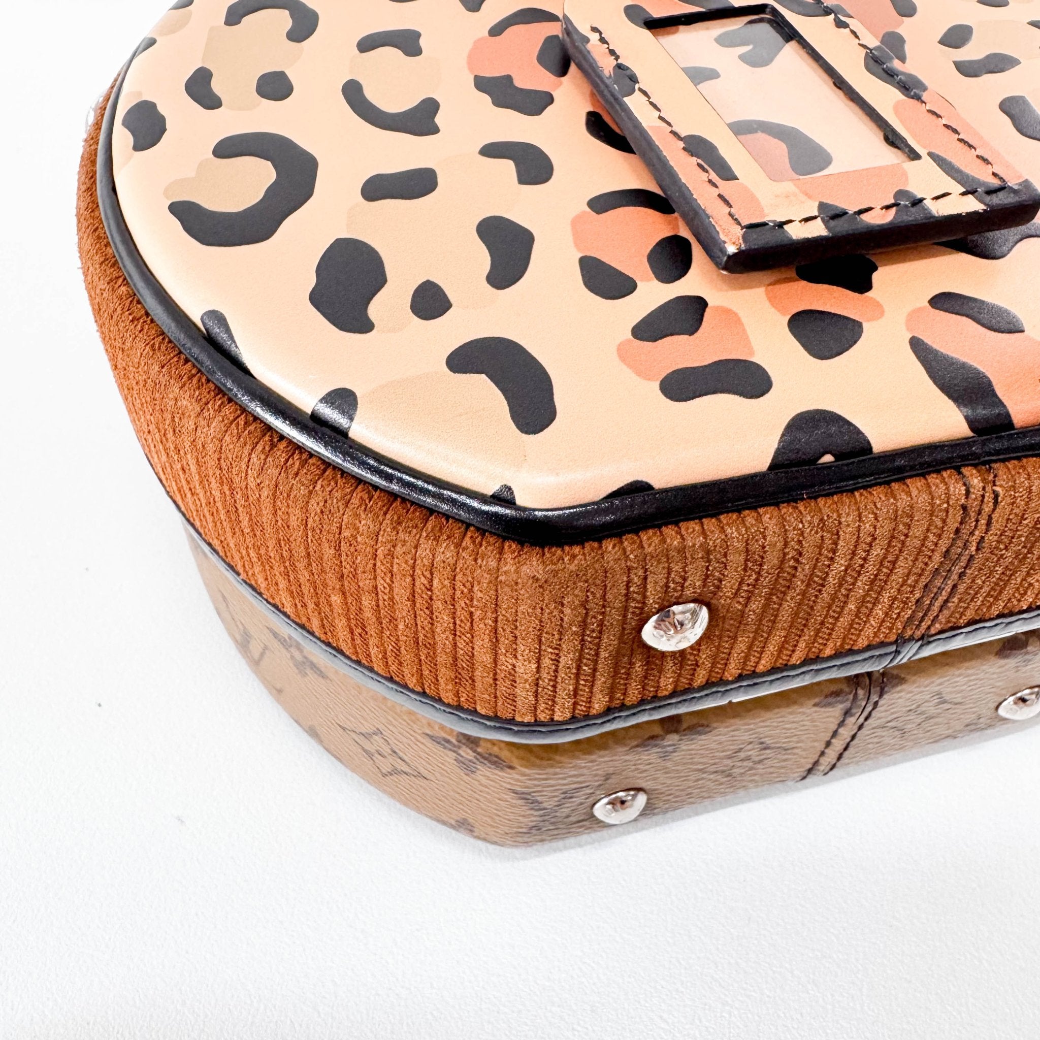 LOUIS VUITTON Brown Mini Monogram & Leopard Print LV Shoulder Bag, in , Sold by HIVE PRELOVED - Shoulder Bags, ,