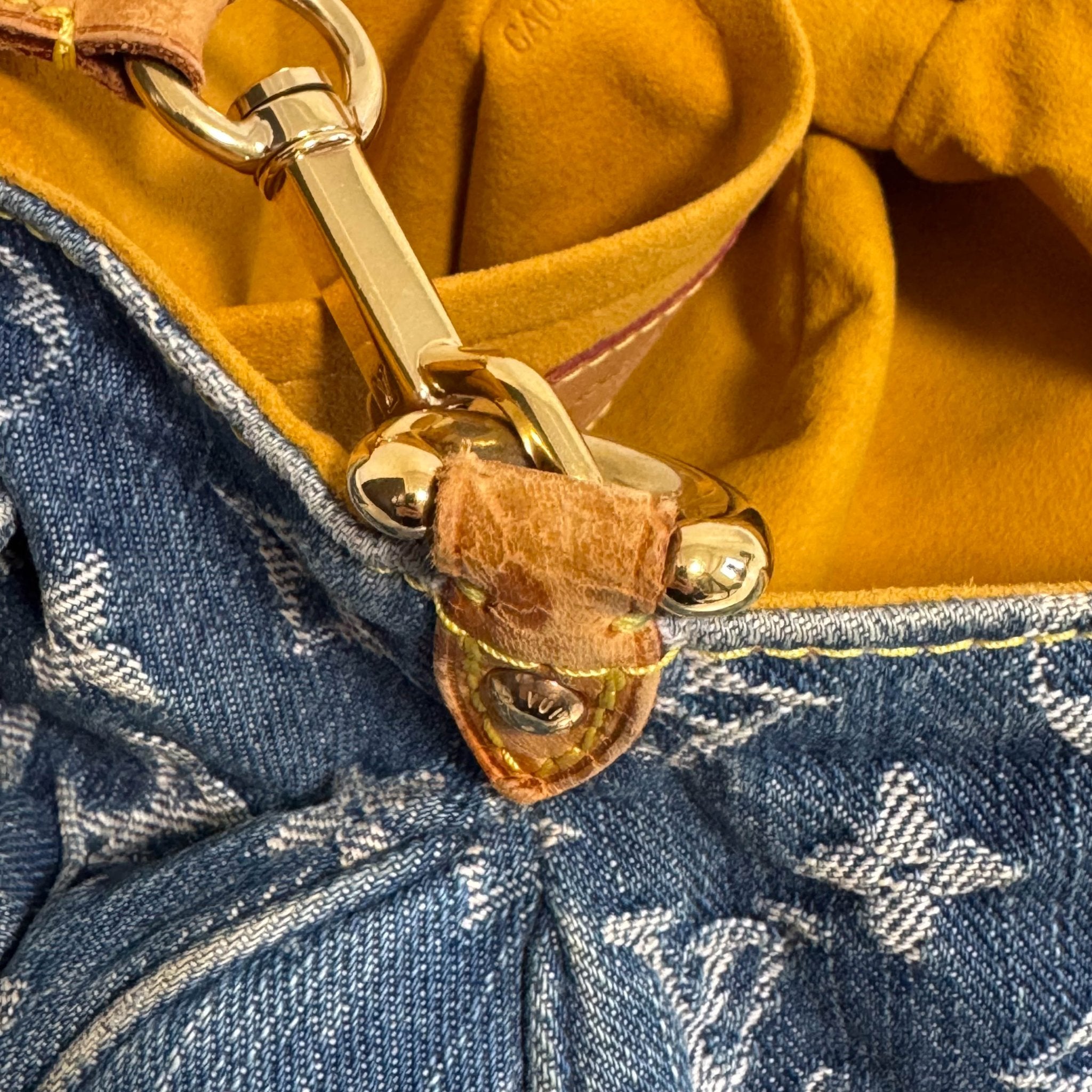 LOUIS VUITTON Denim Mini Pleaty Shoulder Bag, in , Sold by HIVE PRELOVED - Shoulder Bags, ,