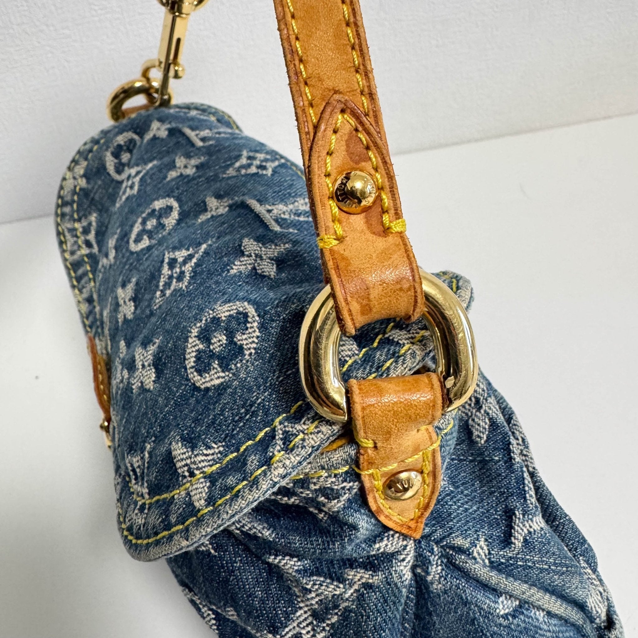 LOUIS VUITTON Denim Mini Pleaty Shoulder Bag, in , Sold by HIVE PRELOVED - Shoulder Bags, ,