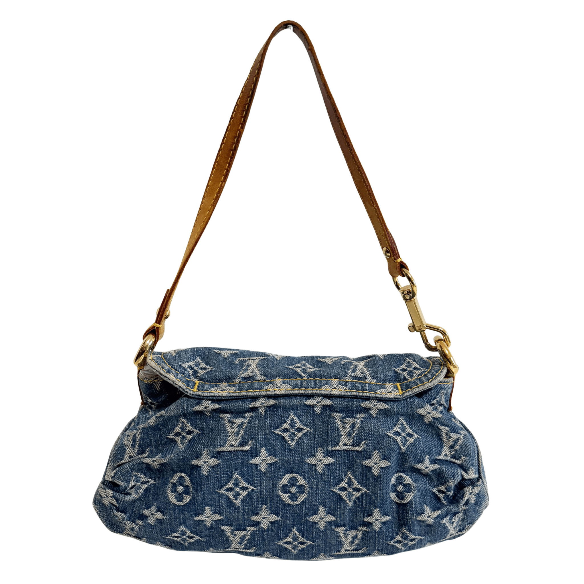 LOUIS VUITTON Denim Mini Pleaty Shoulder Bag, in , Sold by HIVE PRELOVED - Shoulder Bags, ,