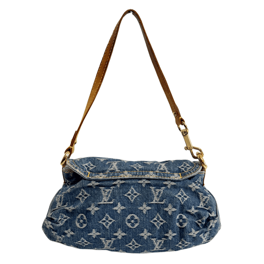 LOUIS VUITTON Denim Mini Pleaty Shoulder Bag, in , Sold by HIVE PRELOVED - Shoulder Bags, ,