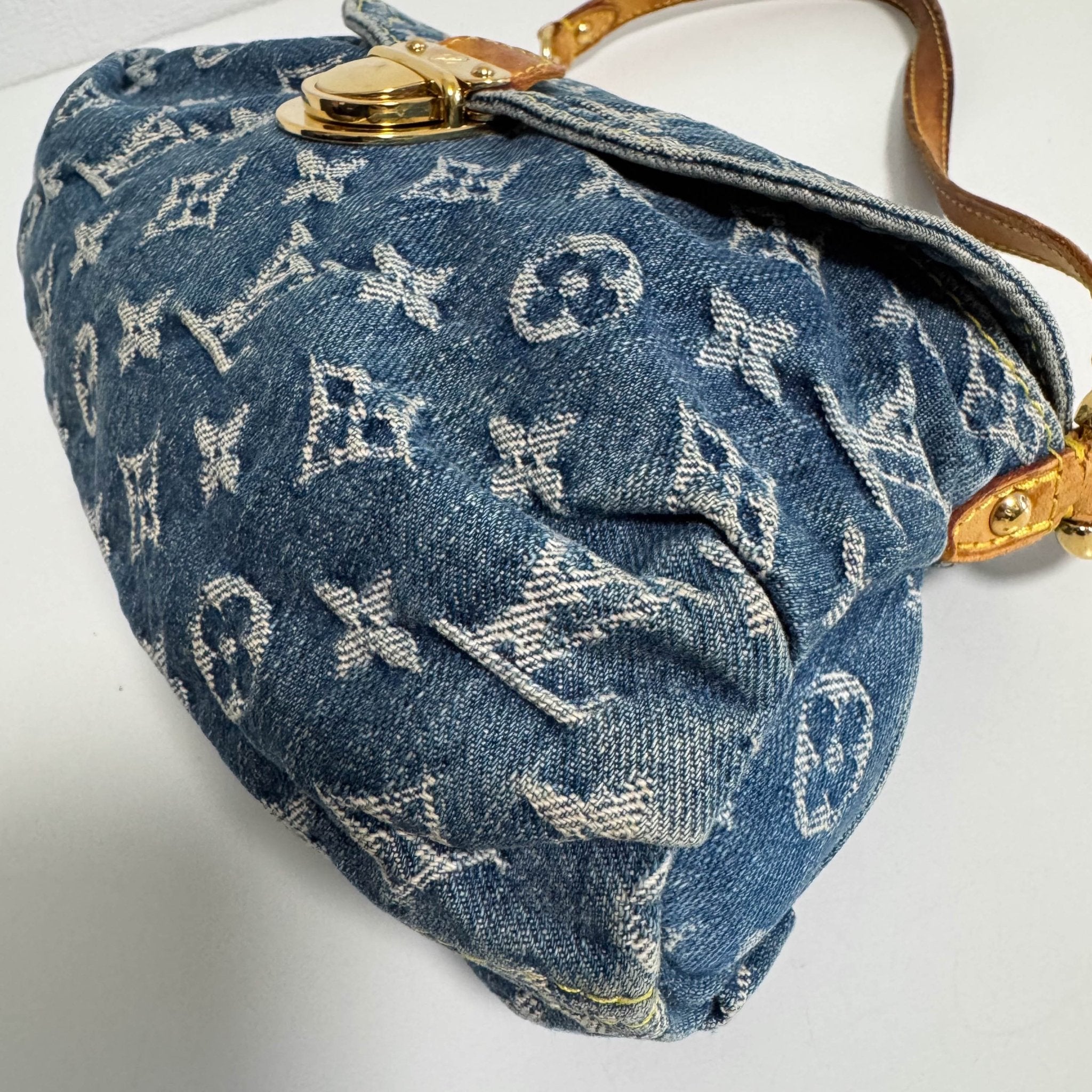 LOUIS VUITTON Denim Mini Pleaty Shoulder Bag, in , Sold by HIVE PRELOVED - Shoulder Bags, ,