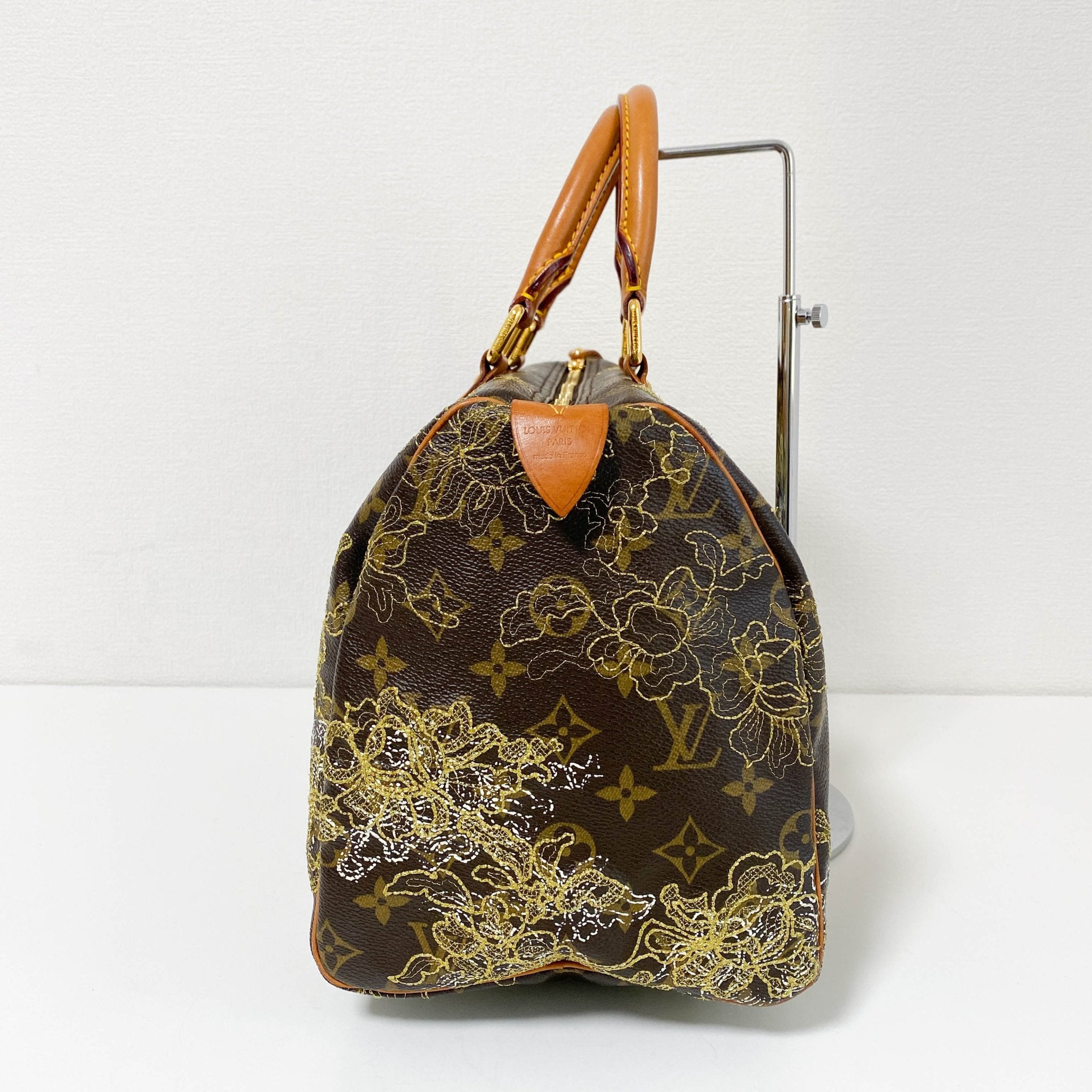 LOUIS VUITTON Dentelle Speedy 30 Monogram Canvas Satchel Bag Brown, in , Sold by HIVE PRELOVED - Handle Bags, ,