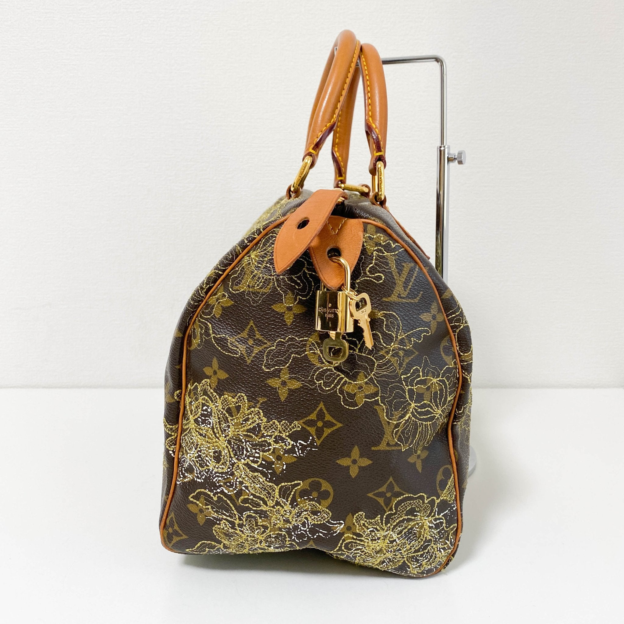 LOUIS VUITTON Dentelle Speedy 30 Monogram Canvas Satchel Bag Brown, in , Sold by HIVE PRELOVED - Handle Bags, ,