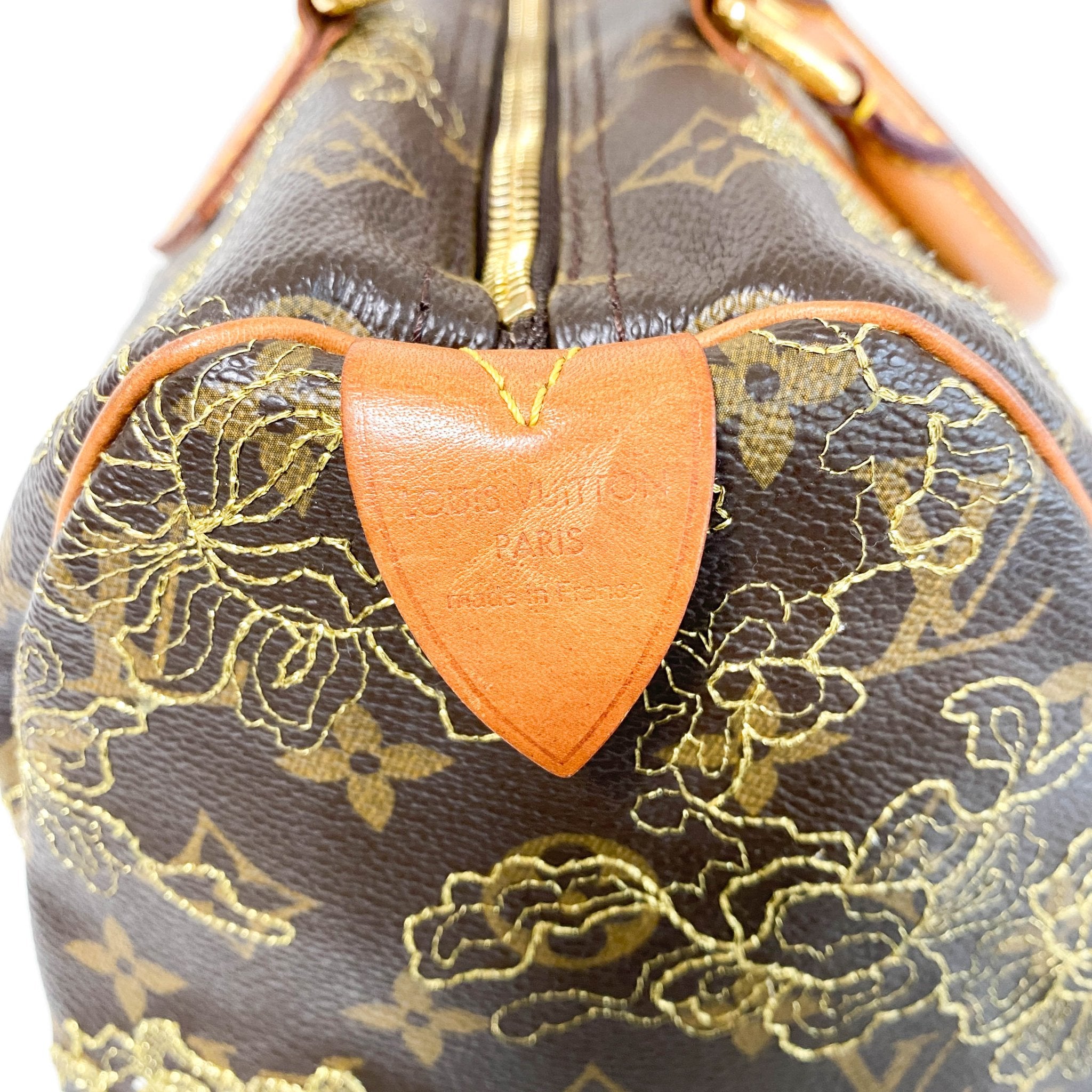 LOUIS VUITTON Dentelle Speedy 30 Monogram Canvas Satchel Bag Brown, in , Sold by HIVE PRELOVED - Handle Bags, ,