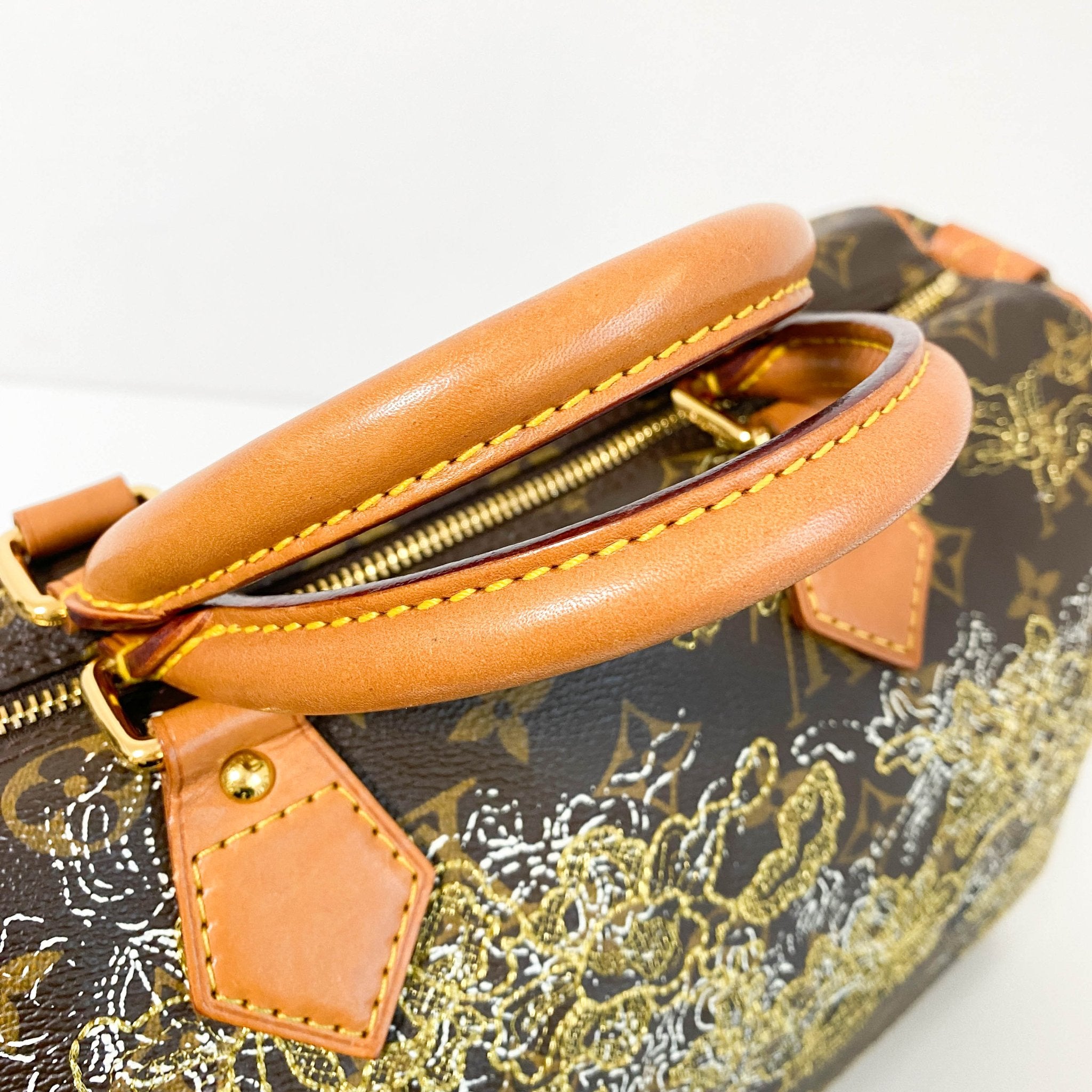 LOUIS VUITTON Dentelle Speedy 30 Monogram Canvas Satchel Bag Brown, in , Sold by HIVE PRELOVED - Handle Bags, ,