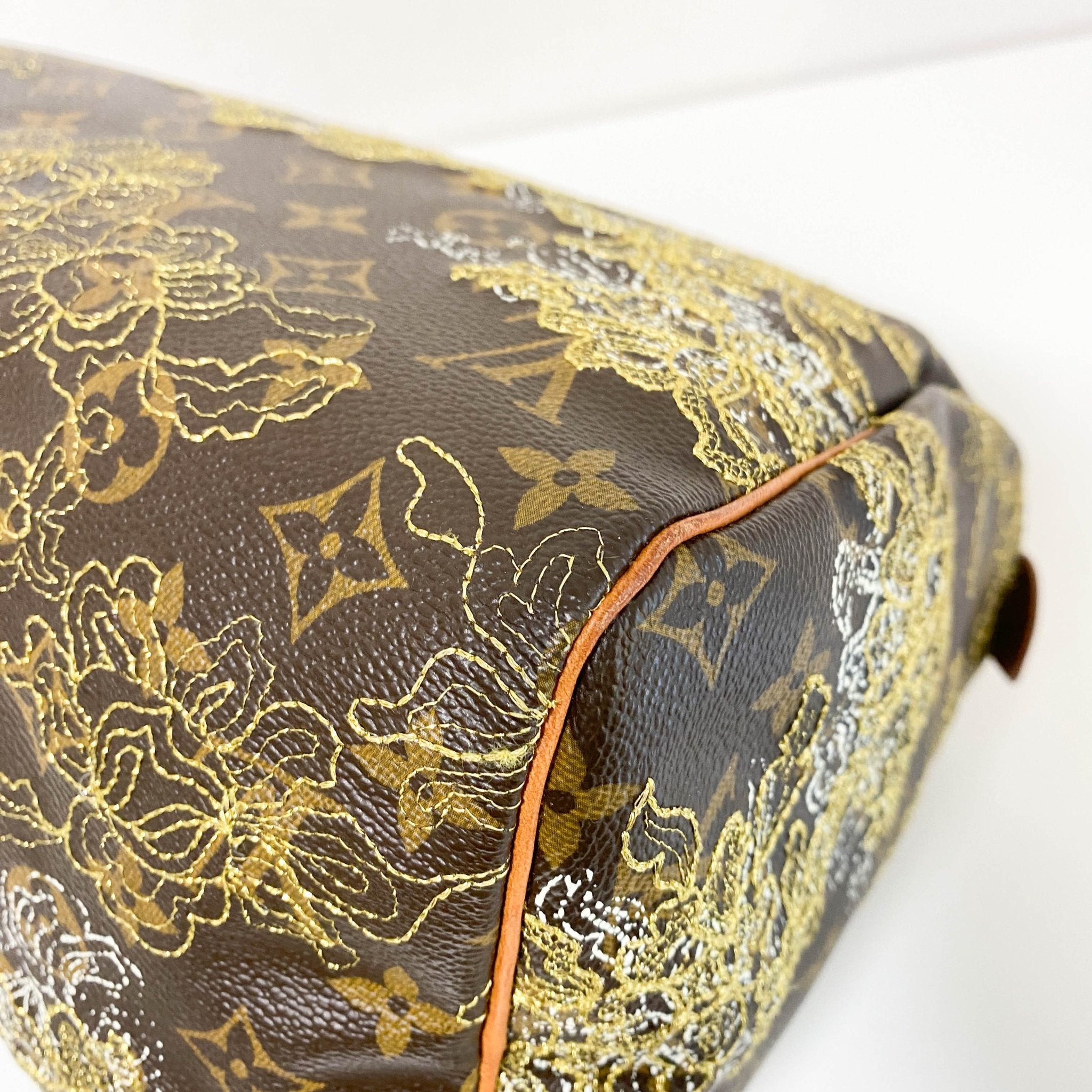 LOUIS VUITTON Dentelle Speedy 30 Monogram Canvas Satchel Bag Brown, in , Sold by HIVE PRELOVED - Handle Bags, ,