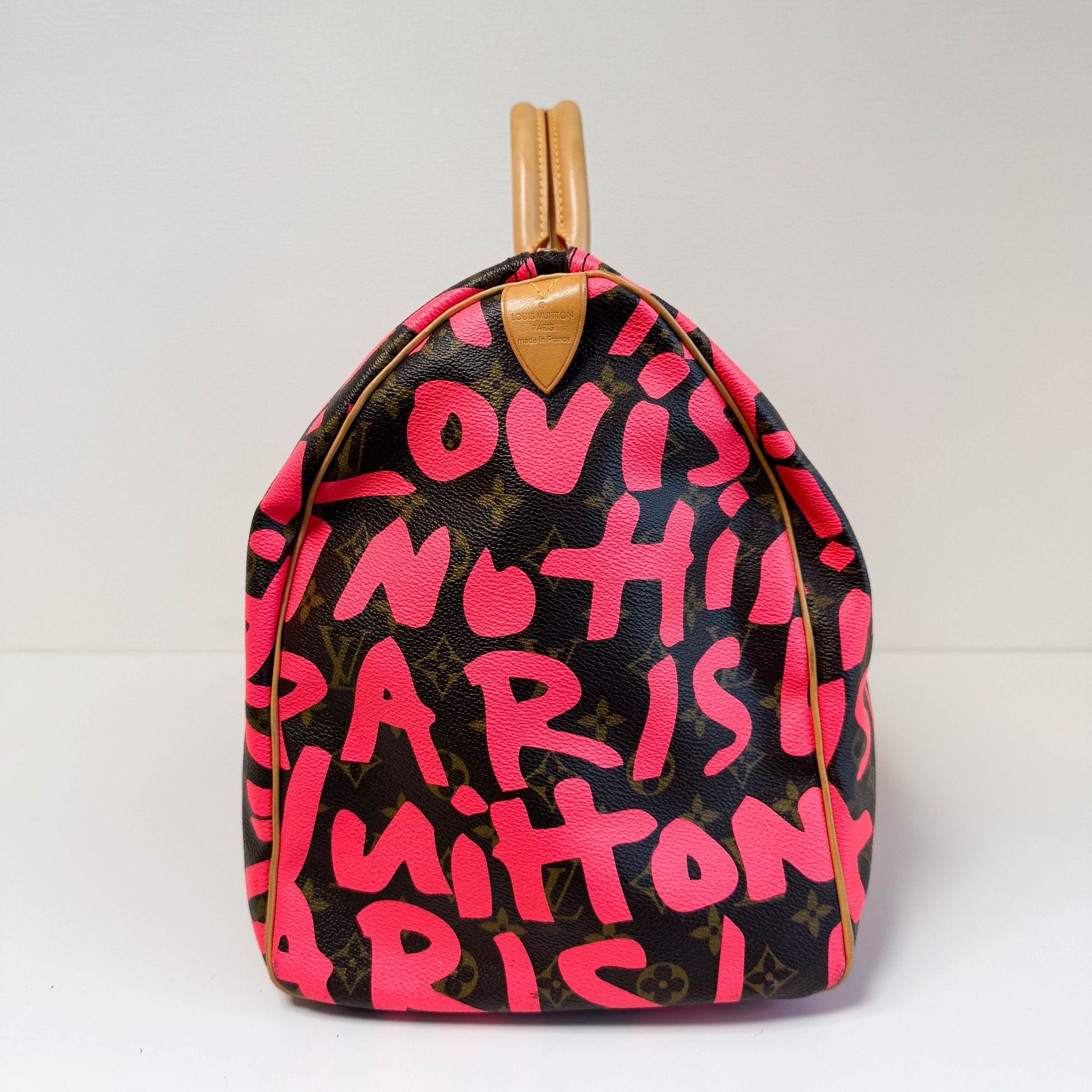 LOUIS VUITTON Graffiti Keepall 50 Stephen Sprouse Pink Travel Bag, in , Sold by HIVE PRELOVED - Travel bags, ,