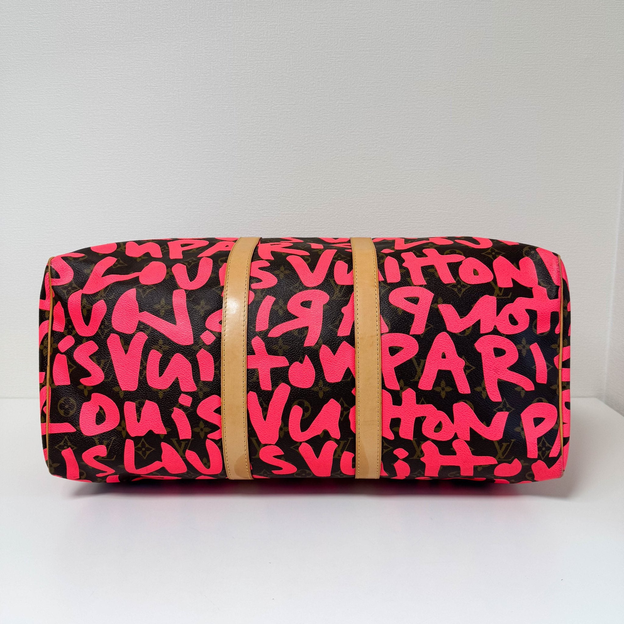 LOUIS VUITTON Graffiti Keepall 50 Stephen Sprouse Pink Travel Bag, in , Sold by HIVE PRELOVED - Travel bags, ,