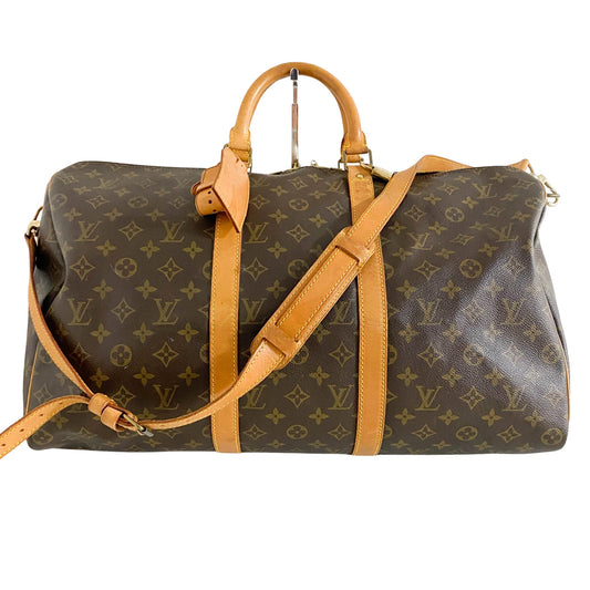 LOUIS VUITTON Keepall Bandoulière 50, Leather (unspecified) in Brown, Sold by HIVE PRELOVED - Handle Bags, Travel bags,
