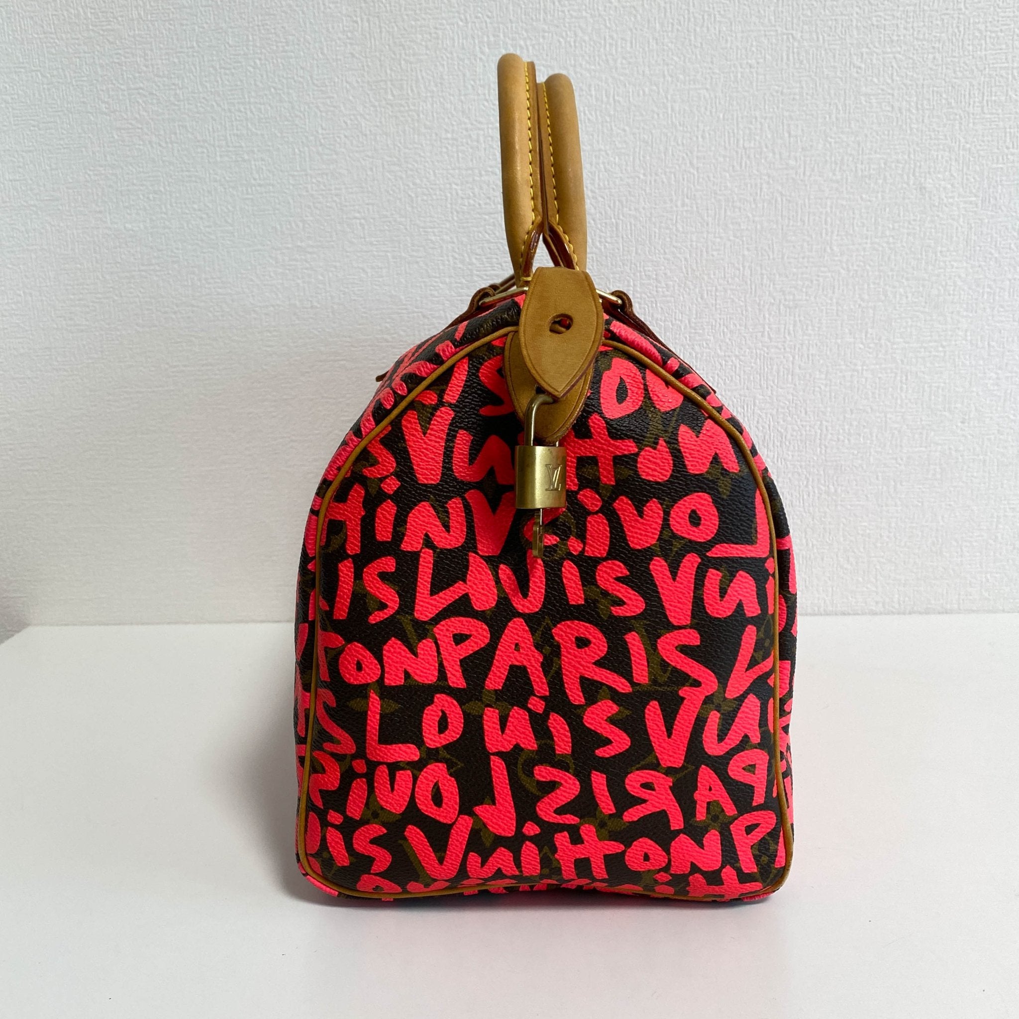 LOUIS VUITTON Limited Edition Fuchsia Graffiti Stephen Sprouse Speedy 30 Bag, in , Sold by HIVE PRELOVED - Handle Bags, ,