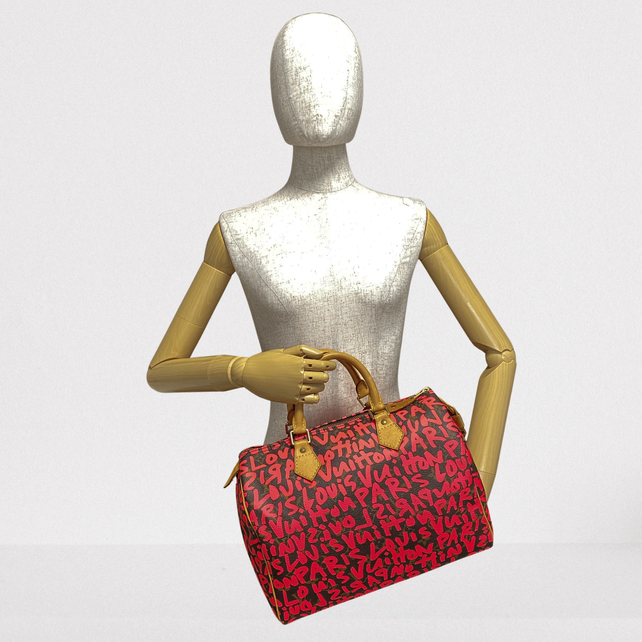 Limited Edition Fuchsia Graffiti Stephen Sprouse Speedy 30 Bag