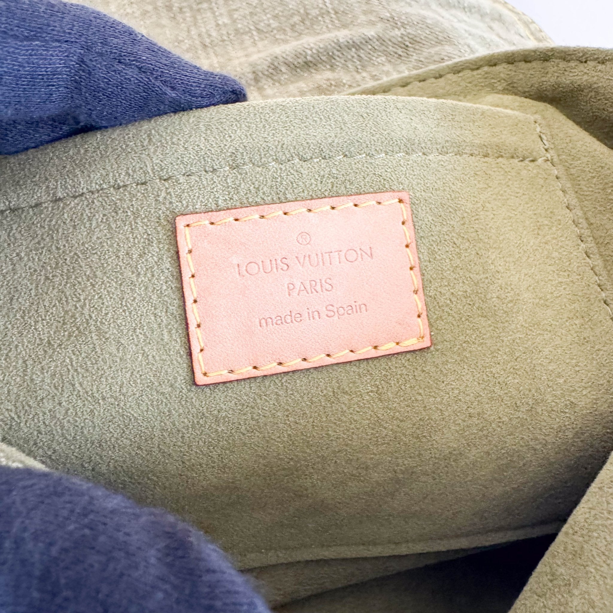 LOUIS VUITTON Louis Vuitton Monogram Denim Pleaty Shoulder Bag in Khaki Green, in , Sold by HIVE PRELOVED - Shoulder Bags, ,