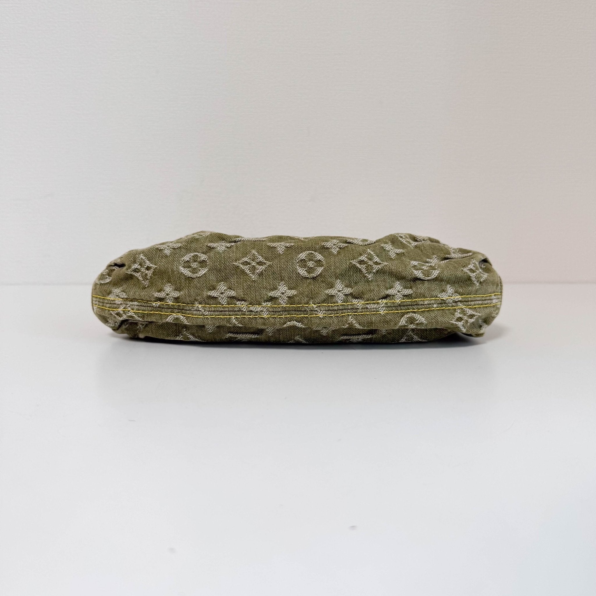LOUIS VUITTON Louis Vuitton Monogram Denim Pleaty Shoulder Bag in Khaki Green, in , Sold by HIVE PRELOVED - Shoulder Bags, ,