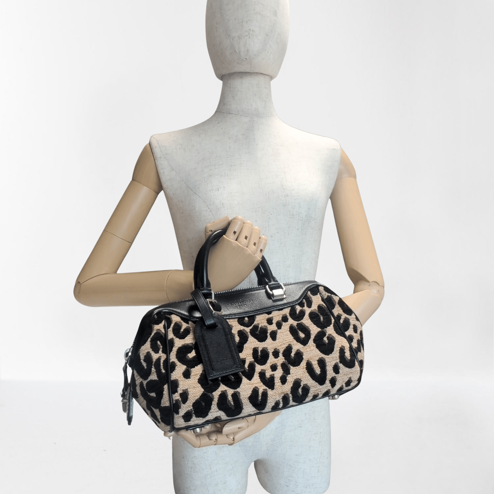 LOUIS VUITTON Louis Vuitton x Stephen Sprouse 2012 Jacquard Leopard Baby Handbag, in , Sold by HIVE PRELOVED - Handle Bags, ,