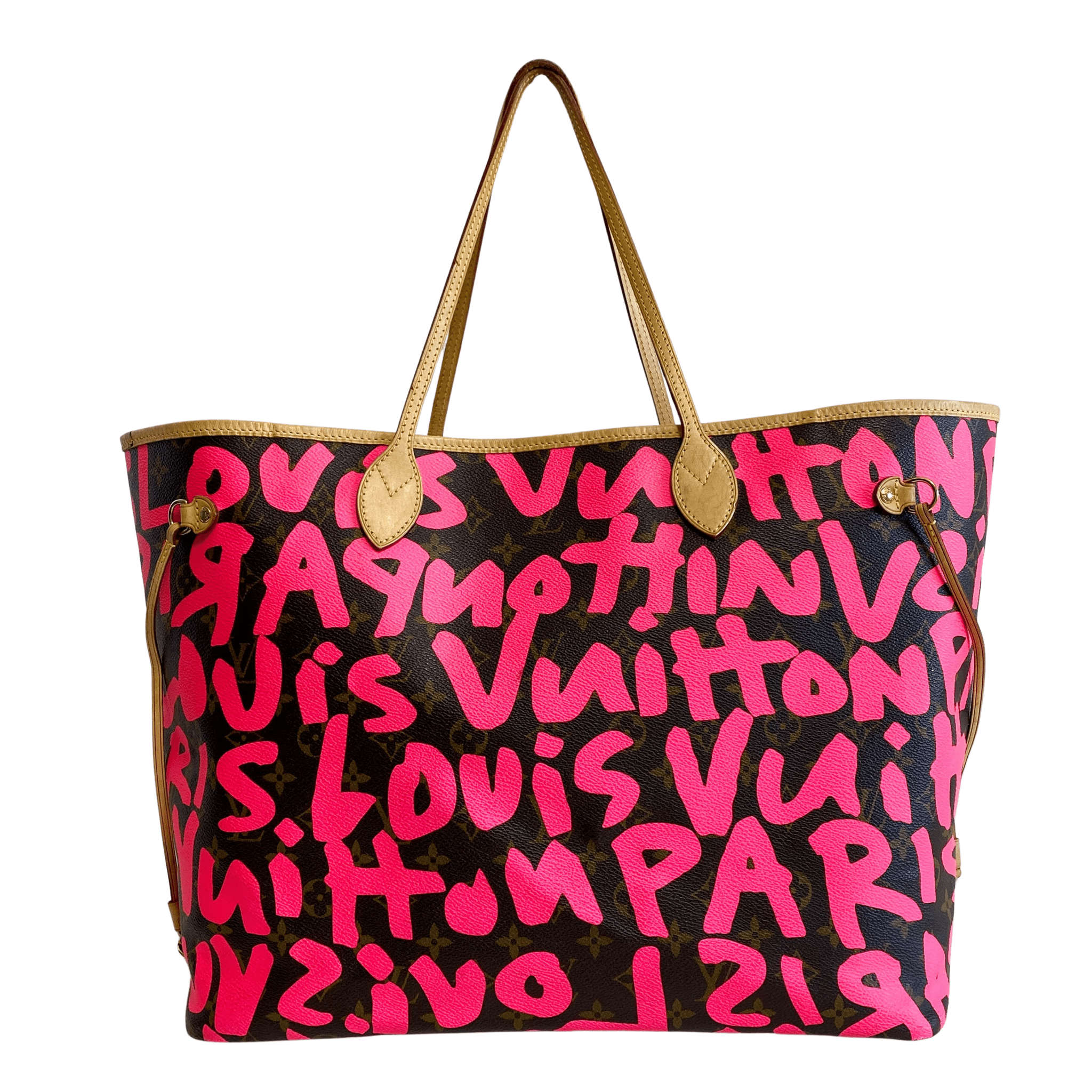 Louis Vuitton x Stephen Sprouse Monogram Graffiti Neverfull GM Fuchsia Pink in Sold by HIVE PRELOVED - Shoulder Bag